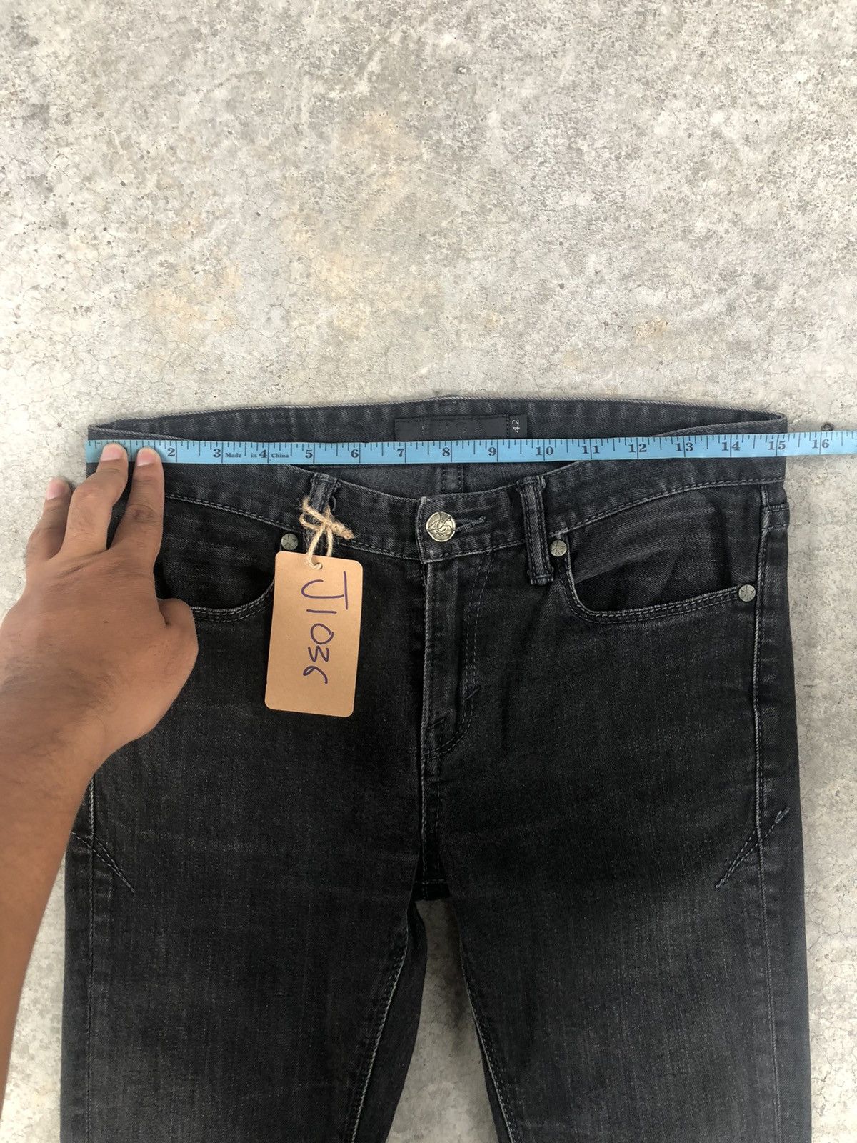 GOSTAR DE FUGA Fuga Distressed Denim Skinny Jeans Size US 30 / EU 46 - 24 Thumbnail