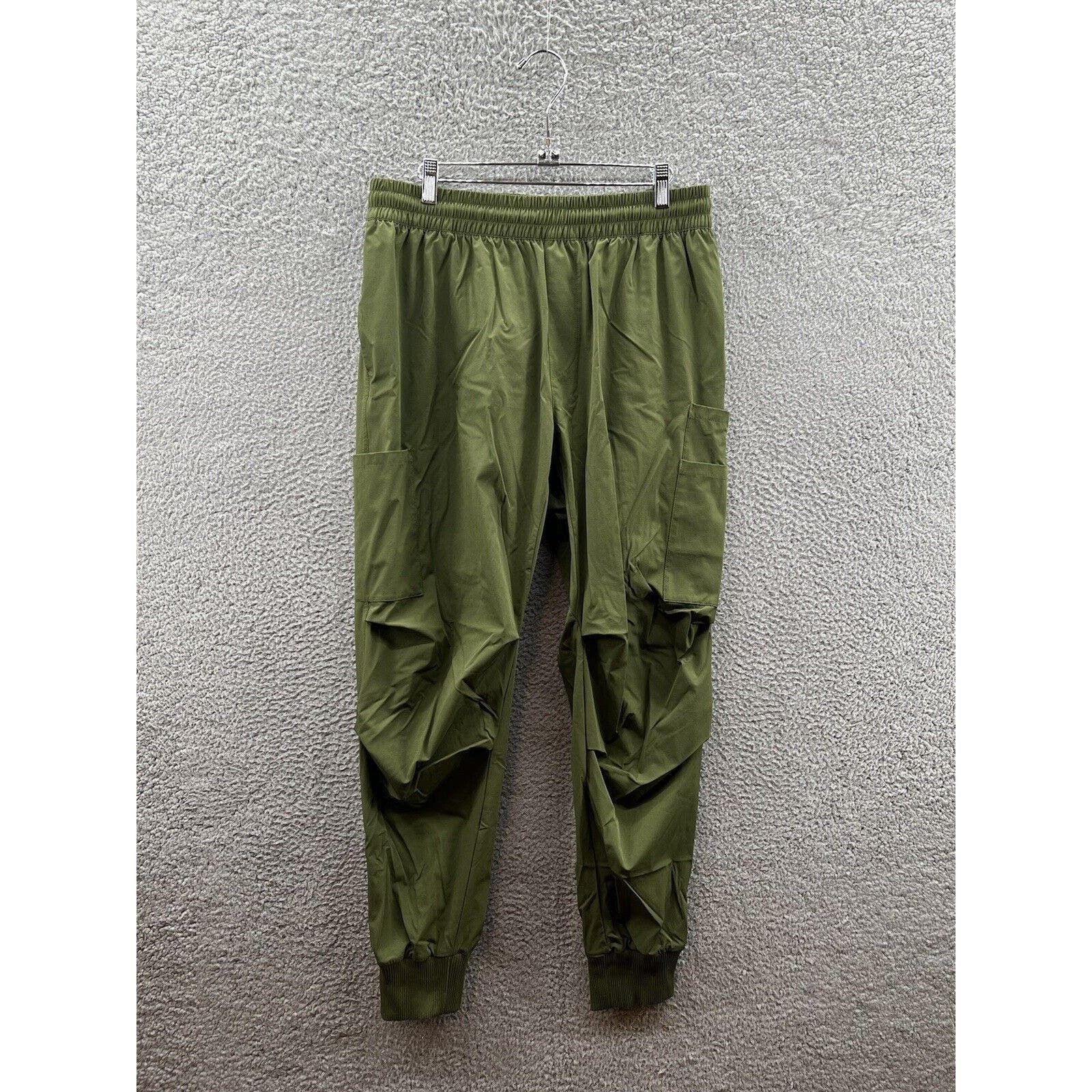 image of Adidas Ivy Park Olive Green Nylon Pants Unisex Sample Medium, Men's (Size 30)