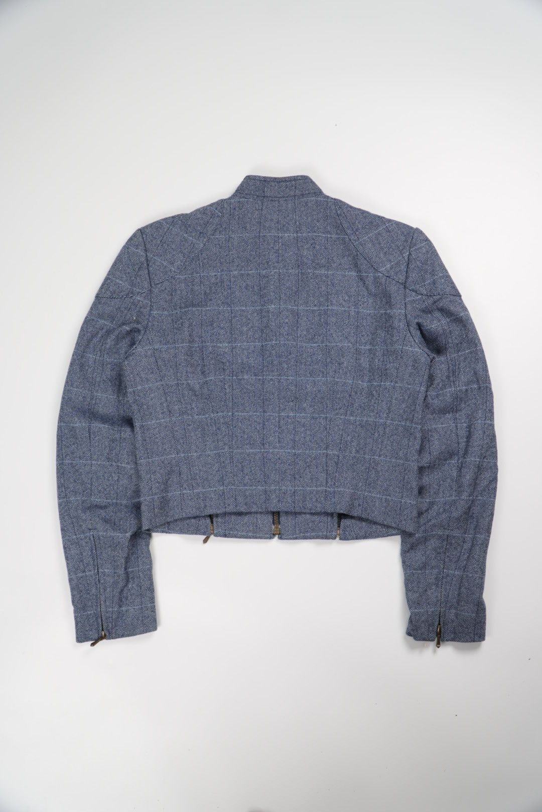 Christian Dior Monsieur Christian Dior by John Galliano Woolen Tweed Zip-Up Jacket Size XS / US 0-2 / IT 36-38 - 2 Thumbnail