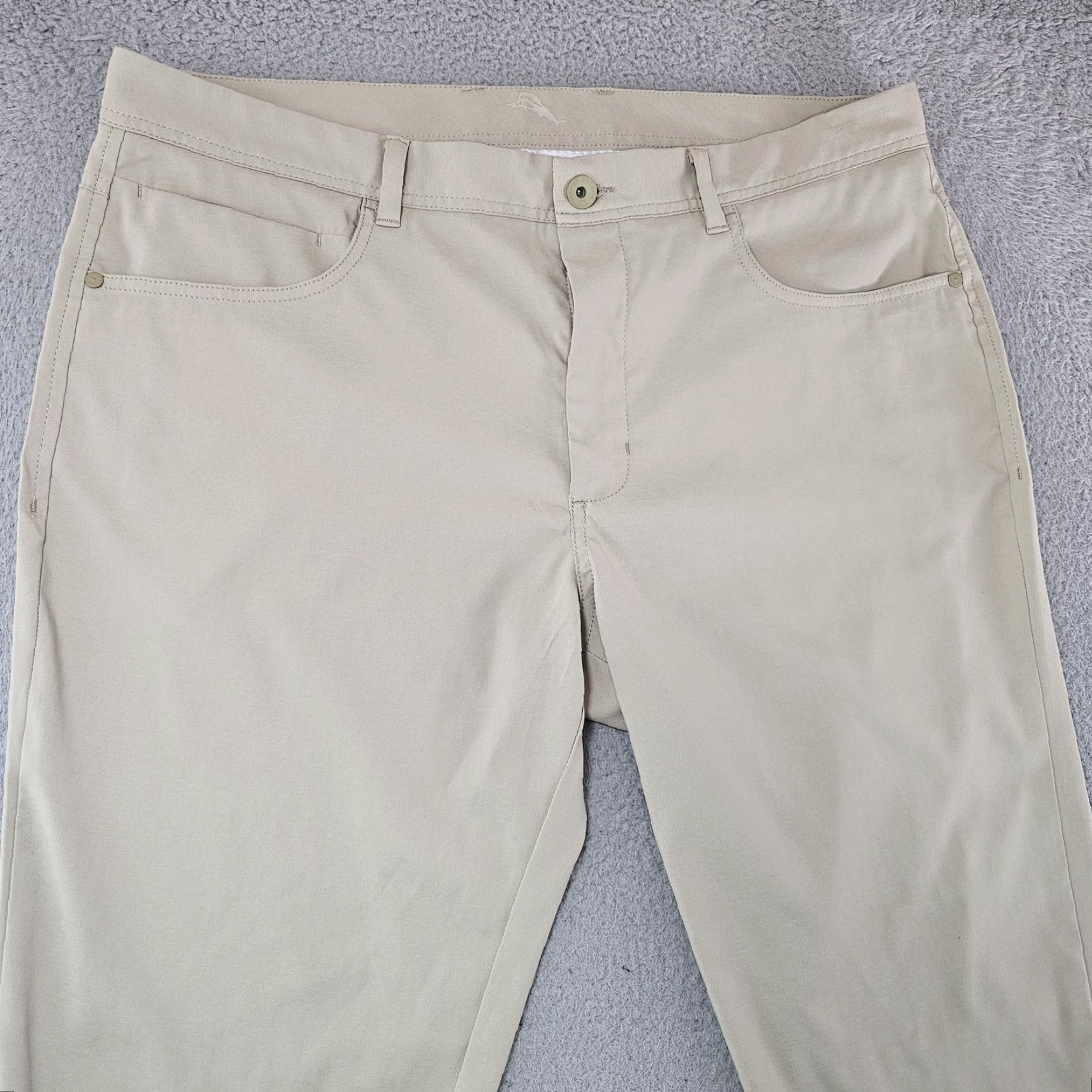 Tommy Bahama Tommy Bahama Pants Mens 38x30 Khaki Stretch 5 Pocket Performance Casual Golf Size US 38 / EU 54 - 2 Thumbnail