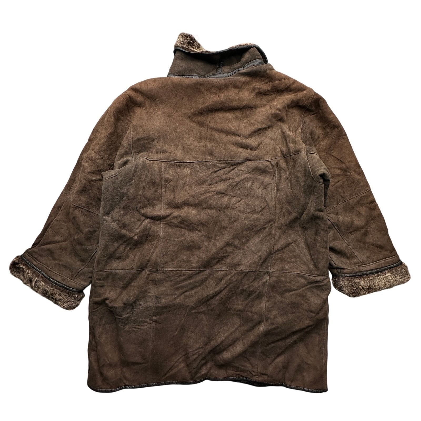 Other Vintage Harlin Shearling Sheepskin Leather Jacket Mens XL Size US XL / EU 56 / 4 - 2 Thumbnail
