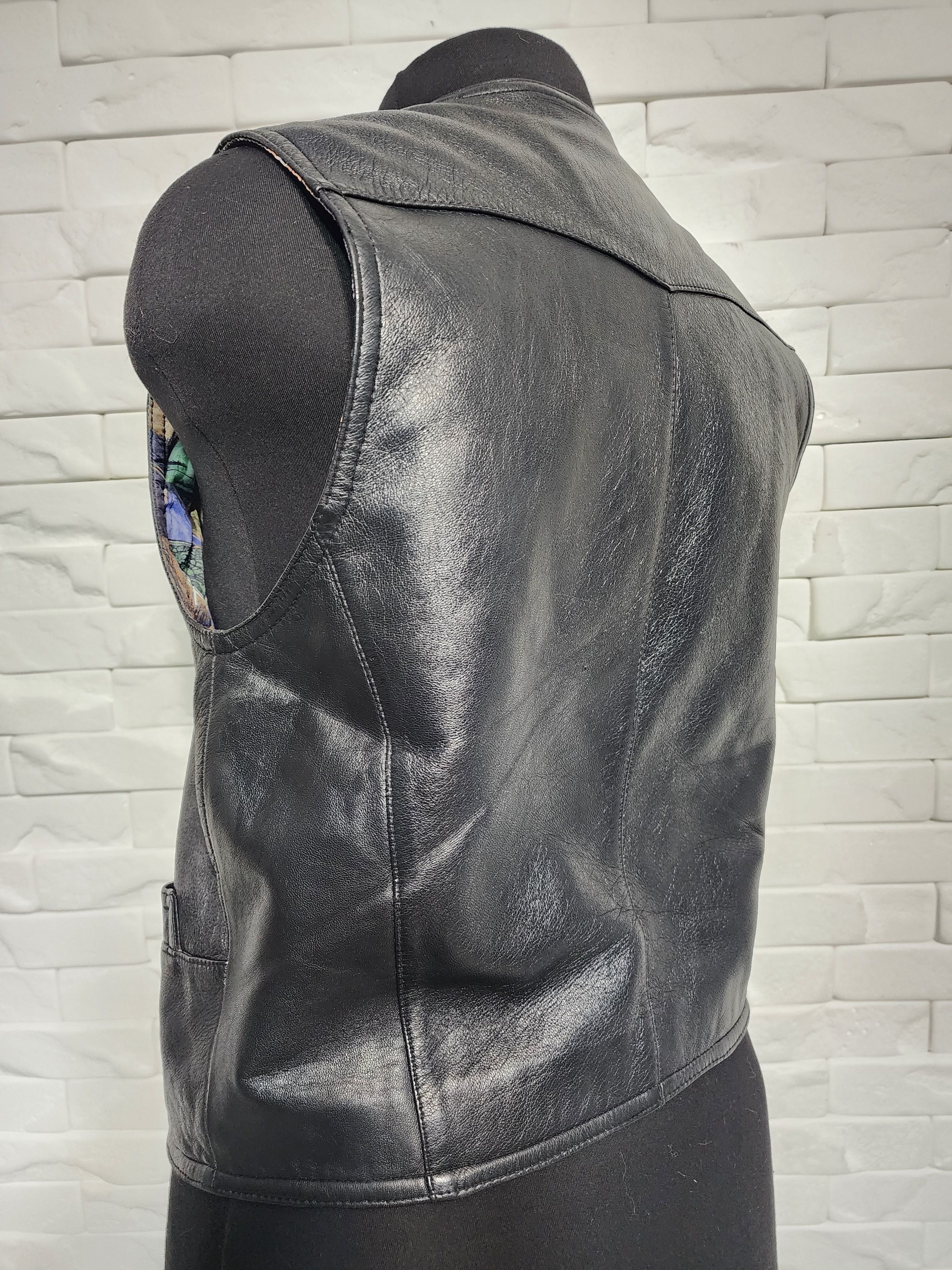 Other Genuine Leather Vest: Black Waistcoat Size US M / EU 48-50 / 2 - 6 Thumbnail