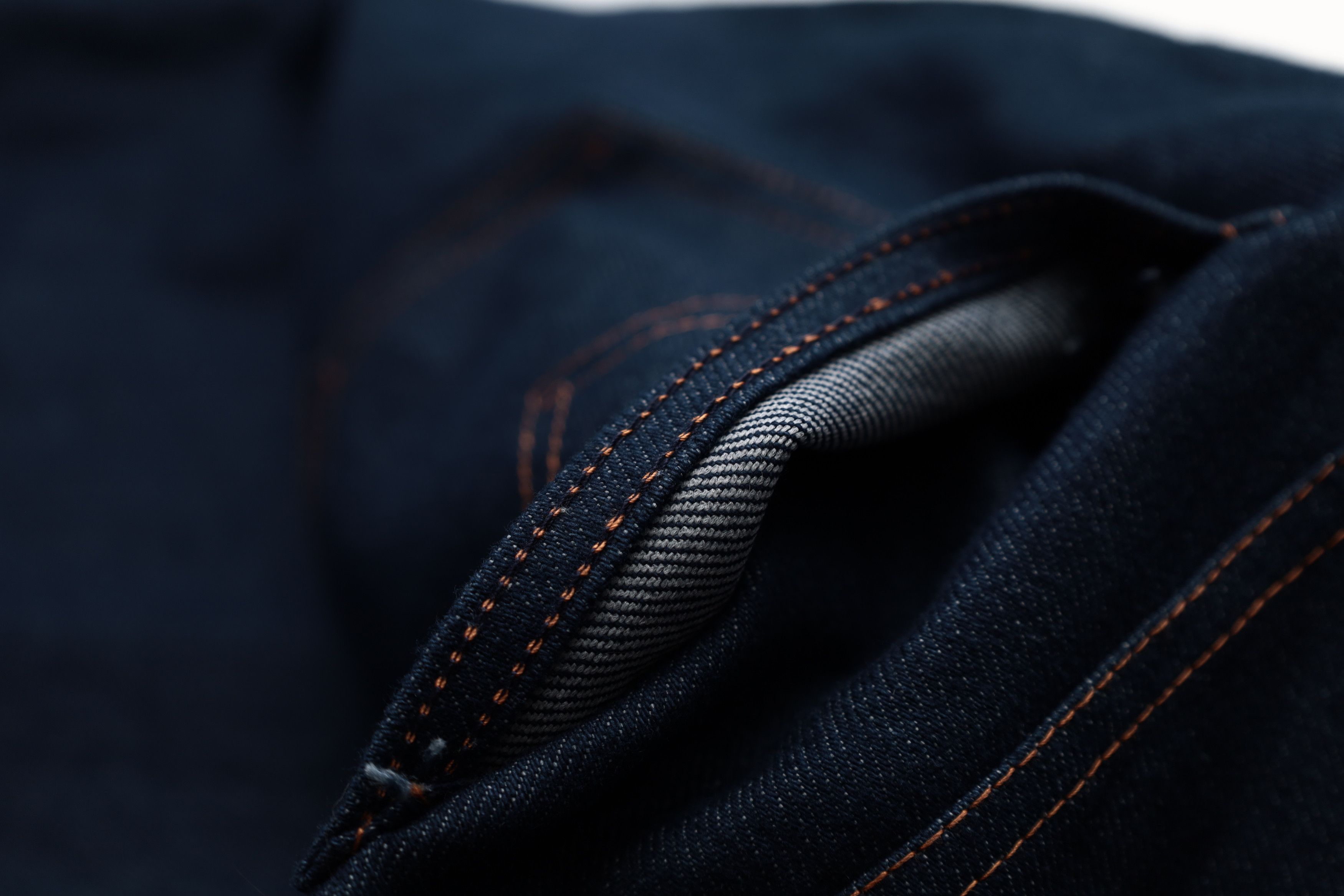 Levi's 70's VTG Levis Skirt Solid Navy Orange Tab Scovill Zip USA Size 32" / US 10 / IT 46 - 10 Thumbnail