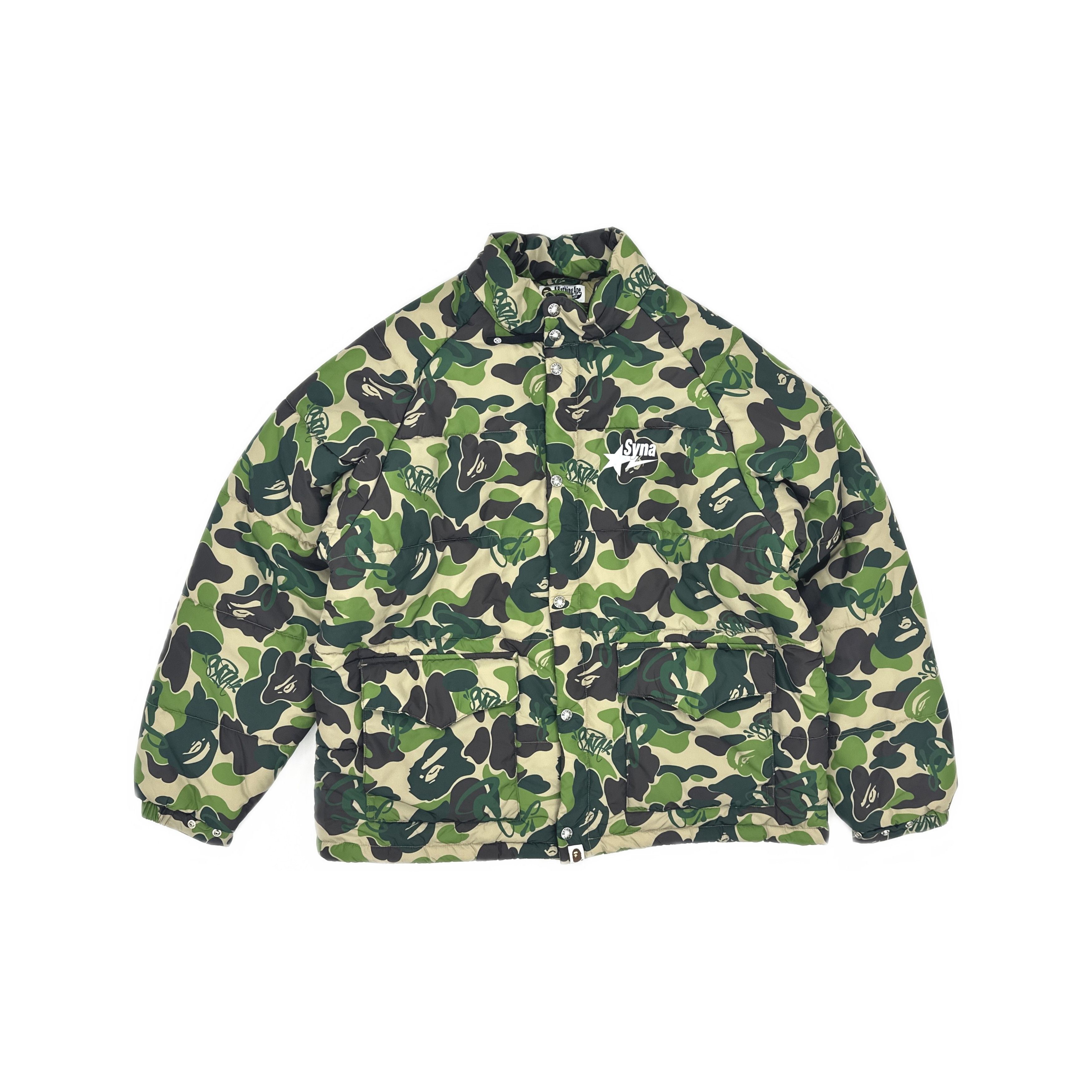 Bape A Bathing Ape x Syna Central Cee Camo Puffer Jacket XL Size US XL / EU 56 / 4 - 1 Thumbnail