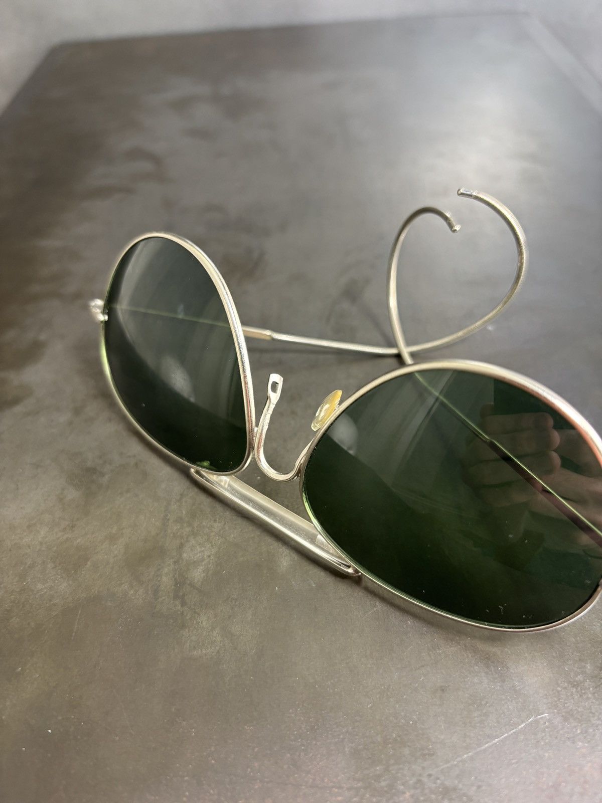 RayBan × Vintage Vintage Aviator Sunglasses Hooked Metal Glacier 60s 70s 80s Size ONE SIZE - 13 Thumbnail