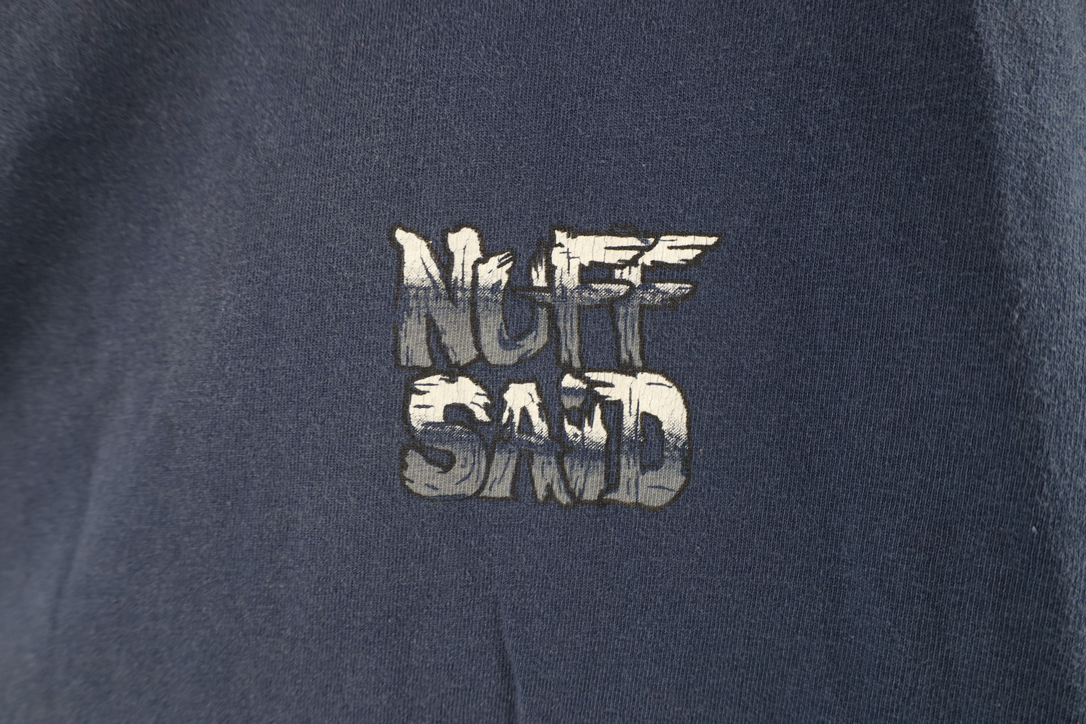 Vintage Vintage 90s Jesus The Name Above Every Name T-Shirt Blue Size US XL / EU 56 / 4 - 4 Thumbnail