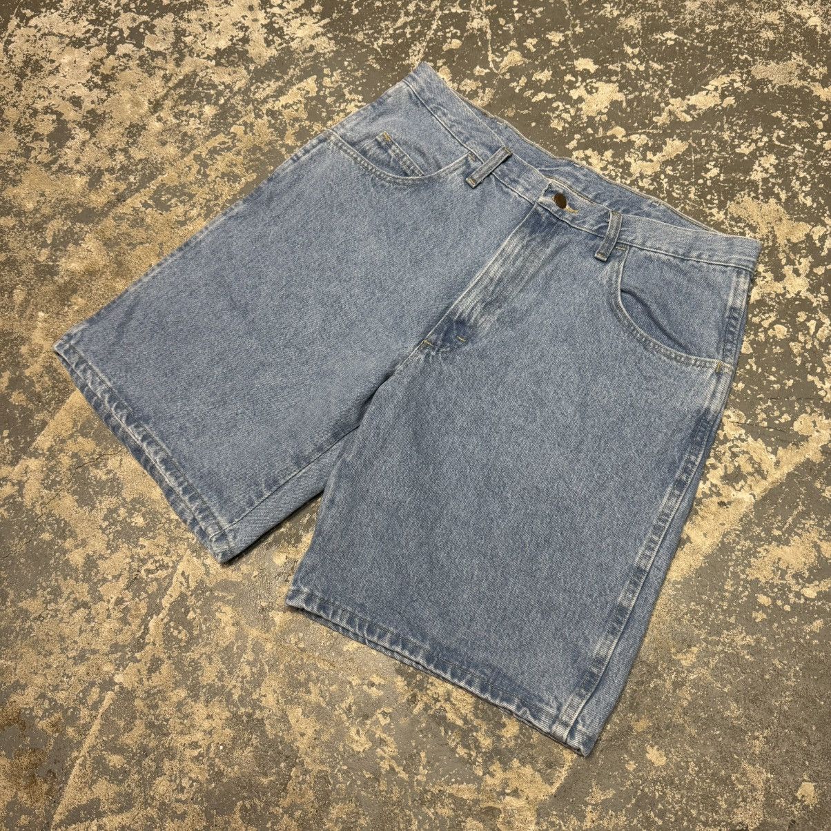 Other Vintage Wrangler Light Wash Y2K Baggy Shorts Jorts Size US 35 - 4 Thumbnail