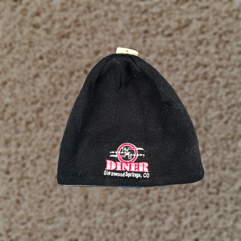 Sunray Sportswear Ouray Sportswear Beanie 19th Street Diner Glenwood Springs Black Knit Acrylic NEW One Size Adult Unisex Adults Size ONE SIZE - 1 Thumbnail