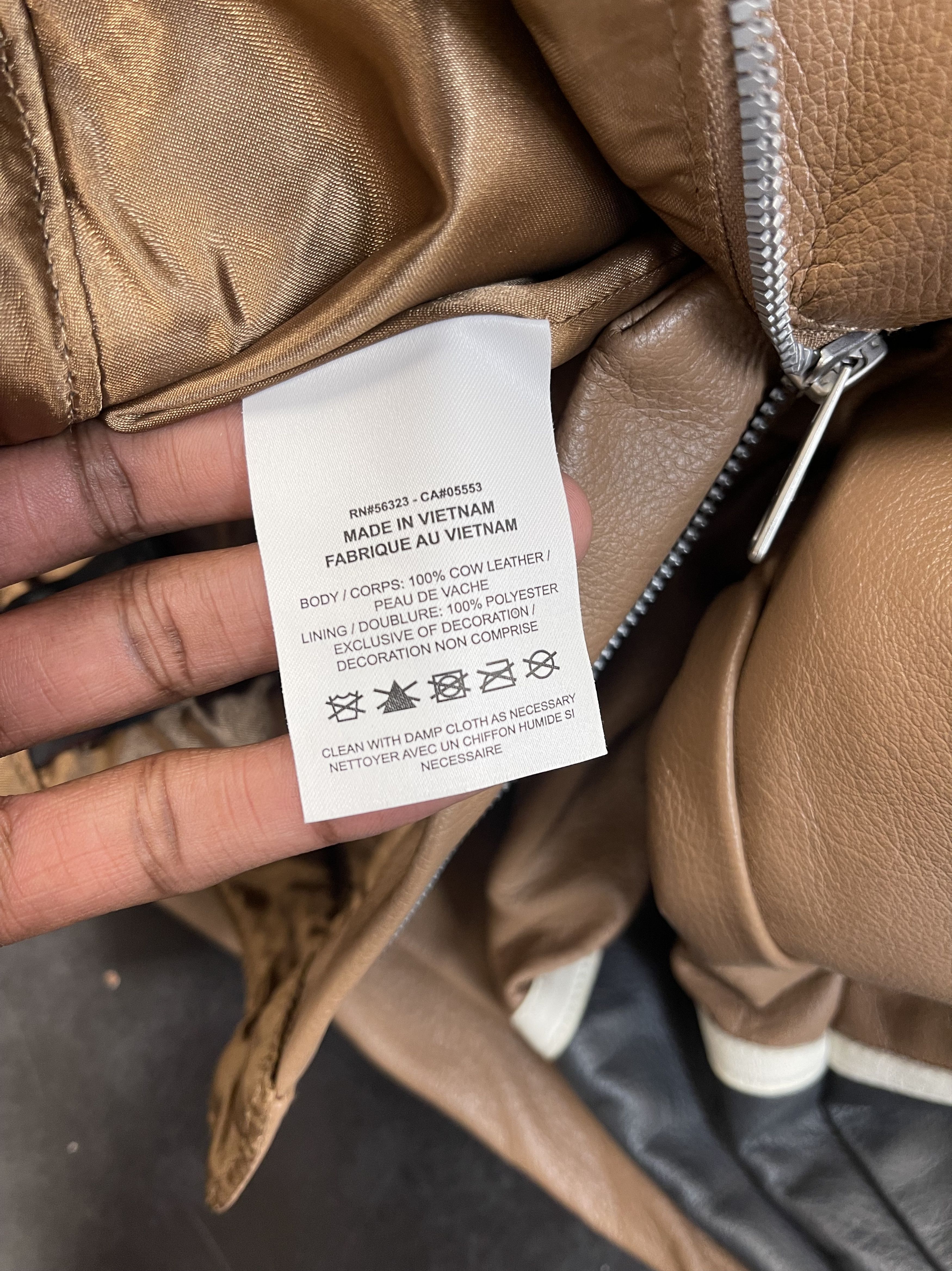 Jordan Brand × Travis Scott Jordan x Cactus Jack Leather Pants Archaeo Brown Size US 28 / EU 44 - 9 Thumbnail