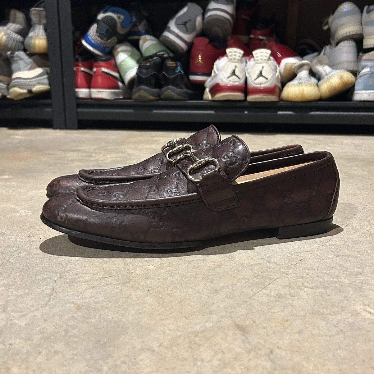 Designer × Gucci Gucci by Tom Ford Embossed Monogram Horsebit Loafers US 9.5 Size US 9.5 / EU 42-43 - 1 Thumbnail