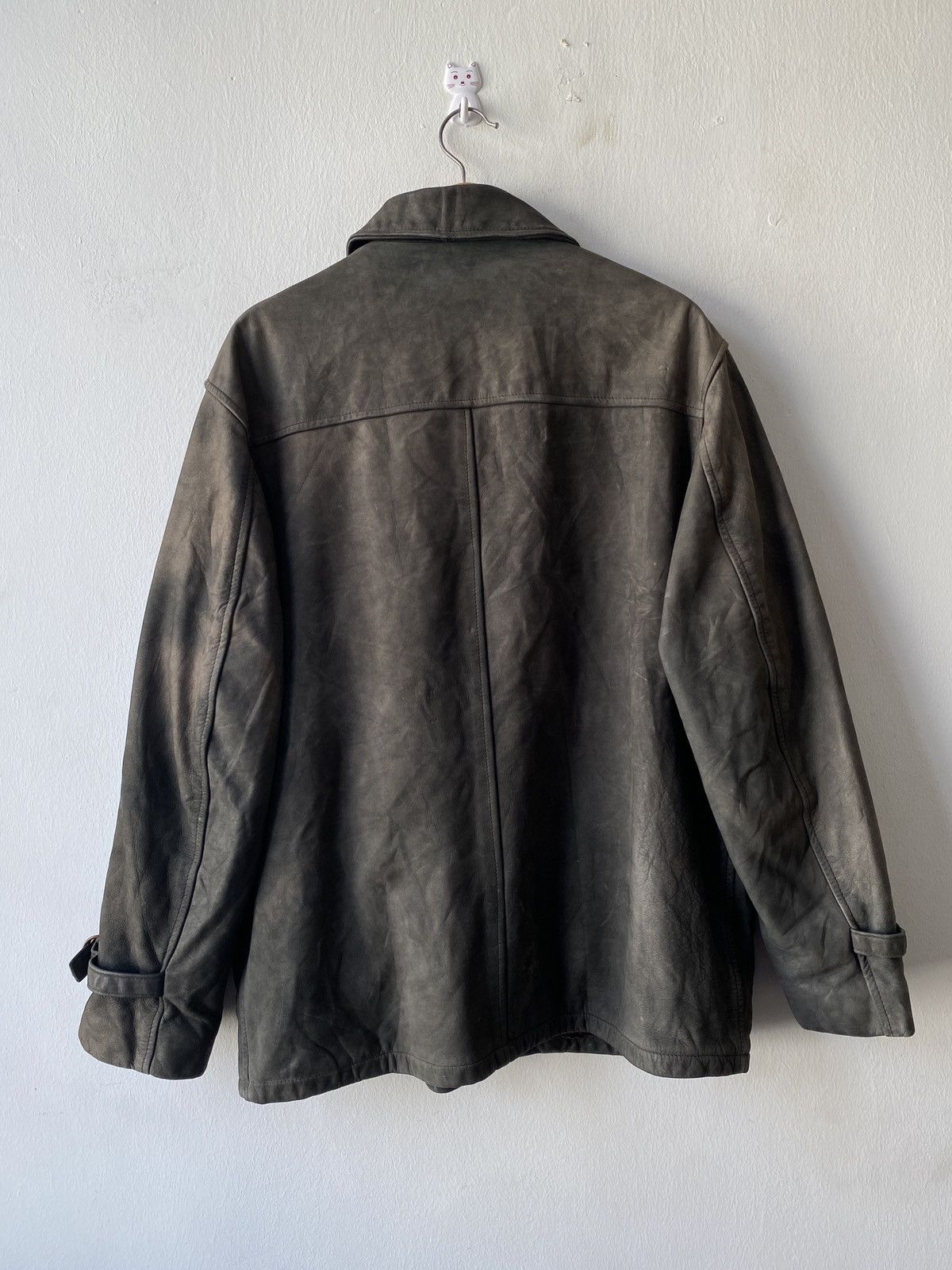 Schott × Vintage 1980s - Vintage Schott Nyc Sportswear Leather Jacket Size US L / EU 52-54 / 3 - 6 Thumbnail