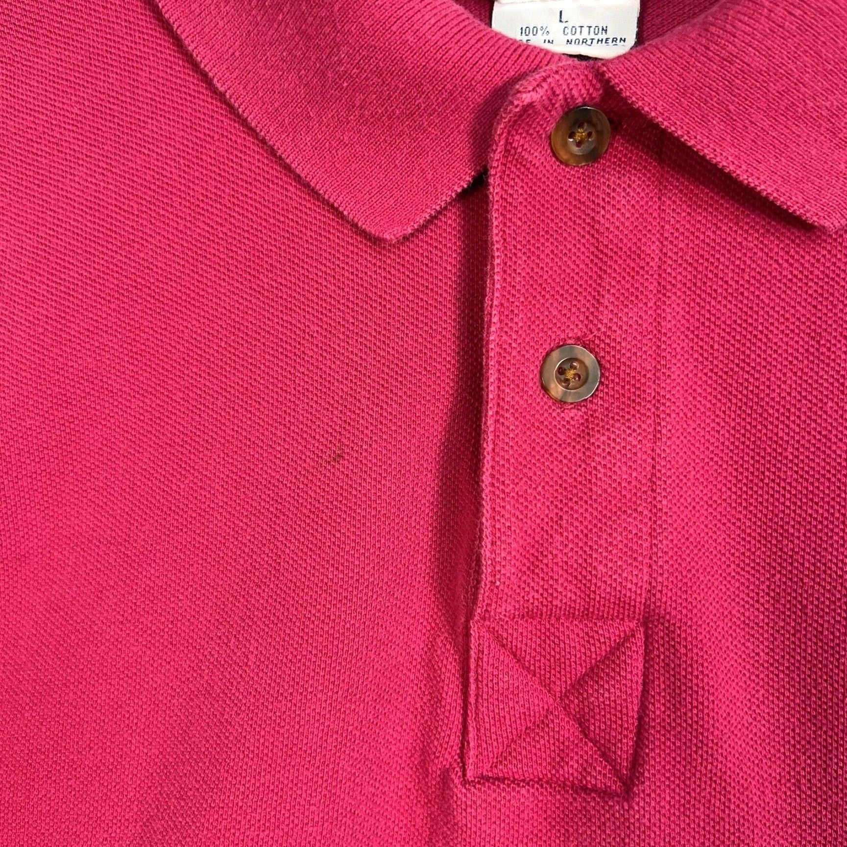 Champion VINTAGE Champion Classic Logo Polo Shirt Mens Adult Large Pink Short Sleeve Shirt Polo Mens Size US L / EU 52-54 / 3 - 5 Thumbnail