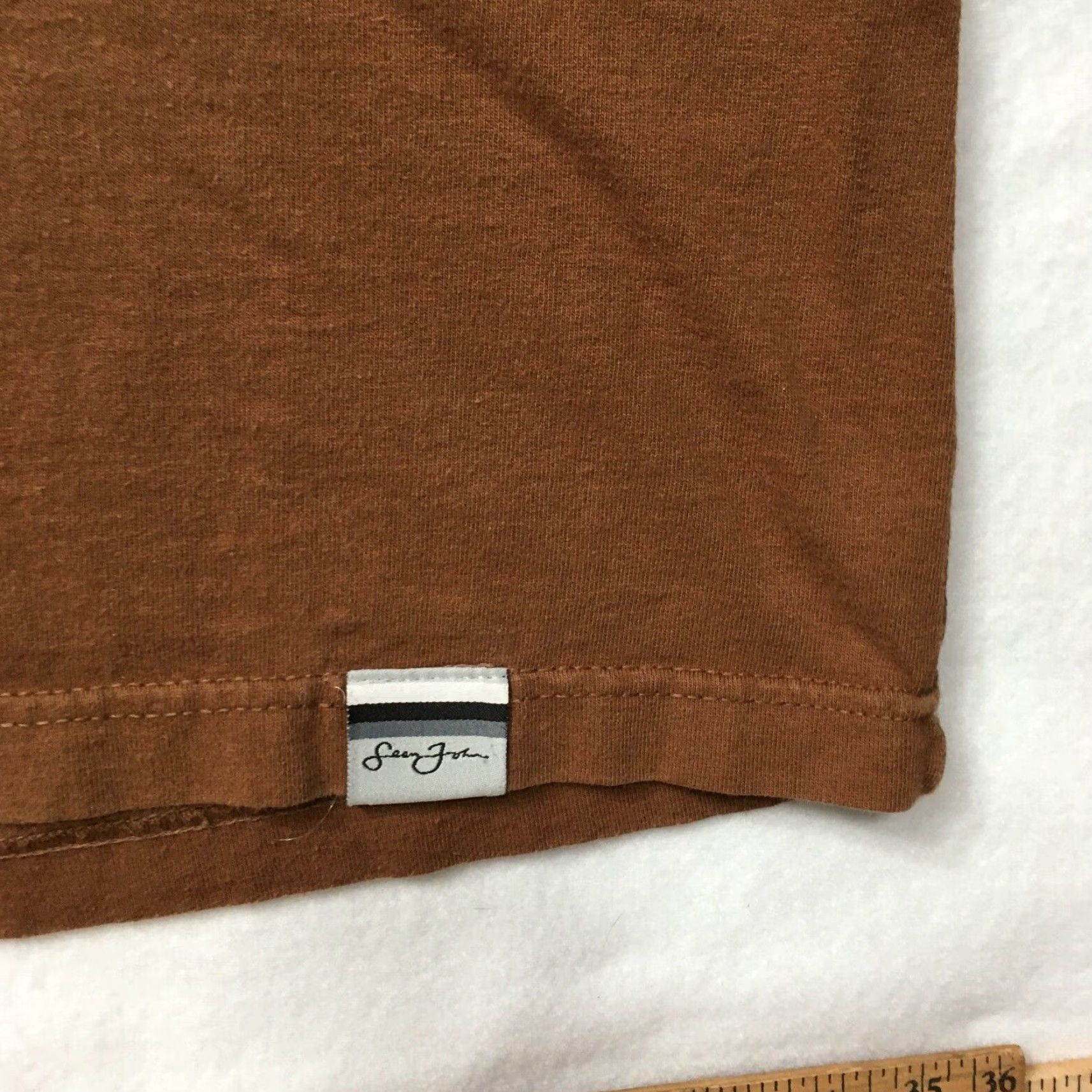 Sean John Sean John T Shirt Mens 3XL Brown Logo Graphic Short Sleeve Vintage / Modern Tee Mens Size US XXL / EU 58 / 5 - 5 Thumbnail