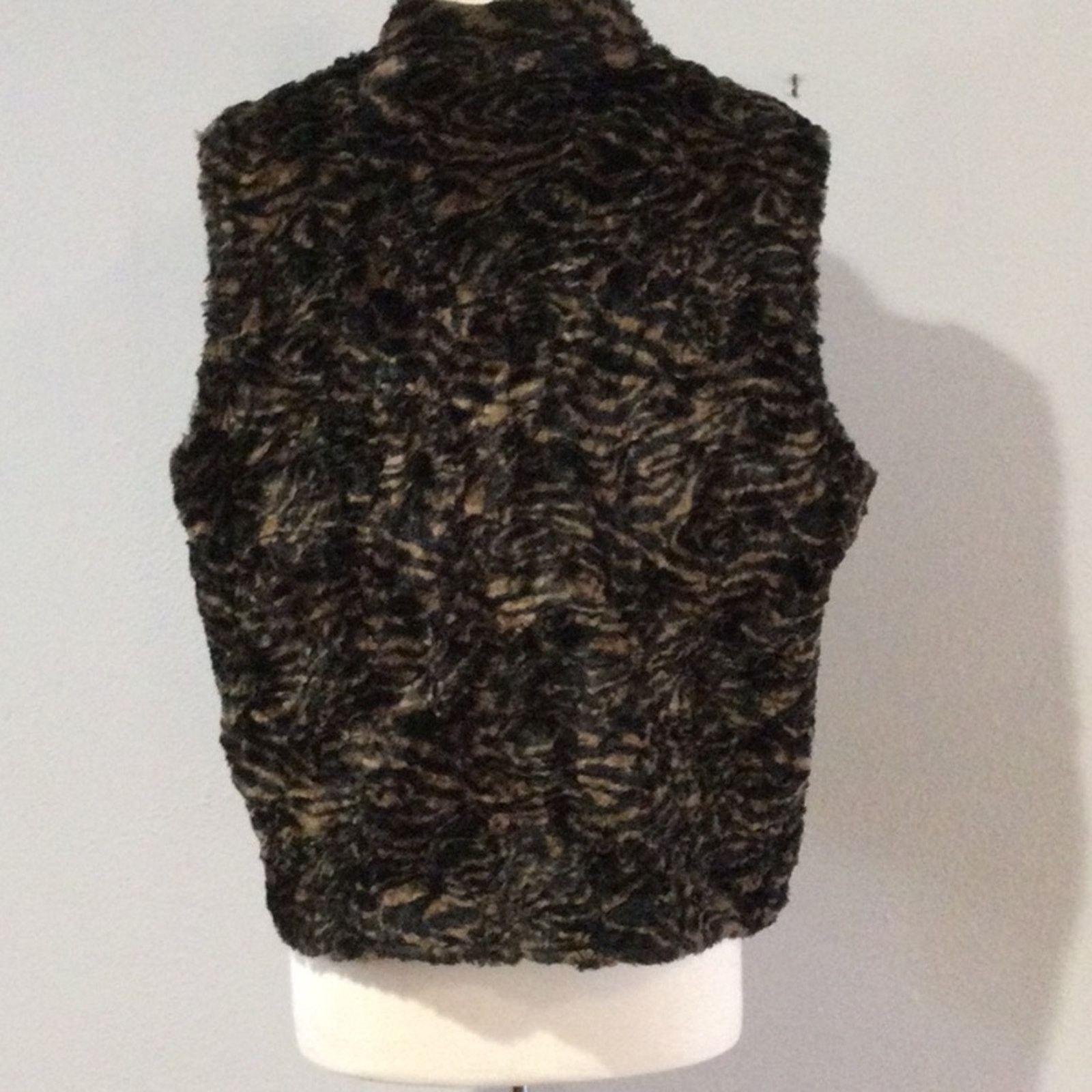 Other Blue Jean & Animal Print Reversible Vest Unknown Measurement Size ONE SIZE - 15 Thumbnail