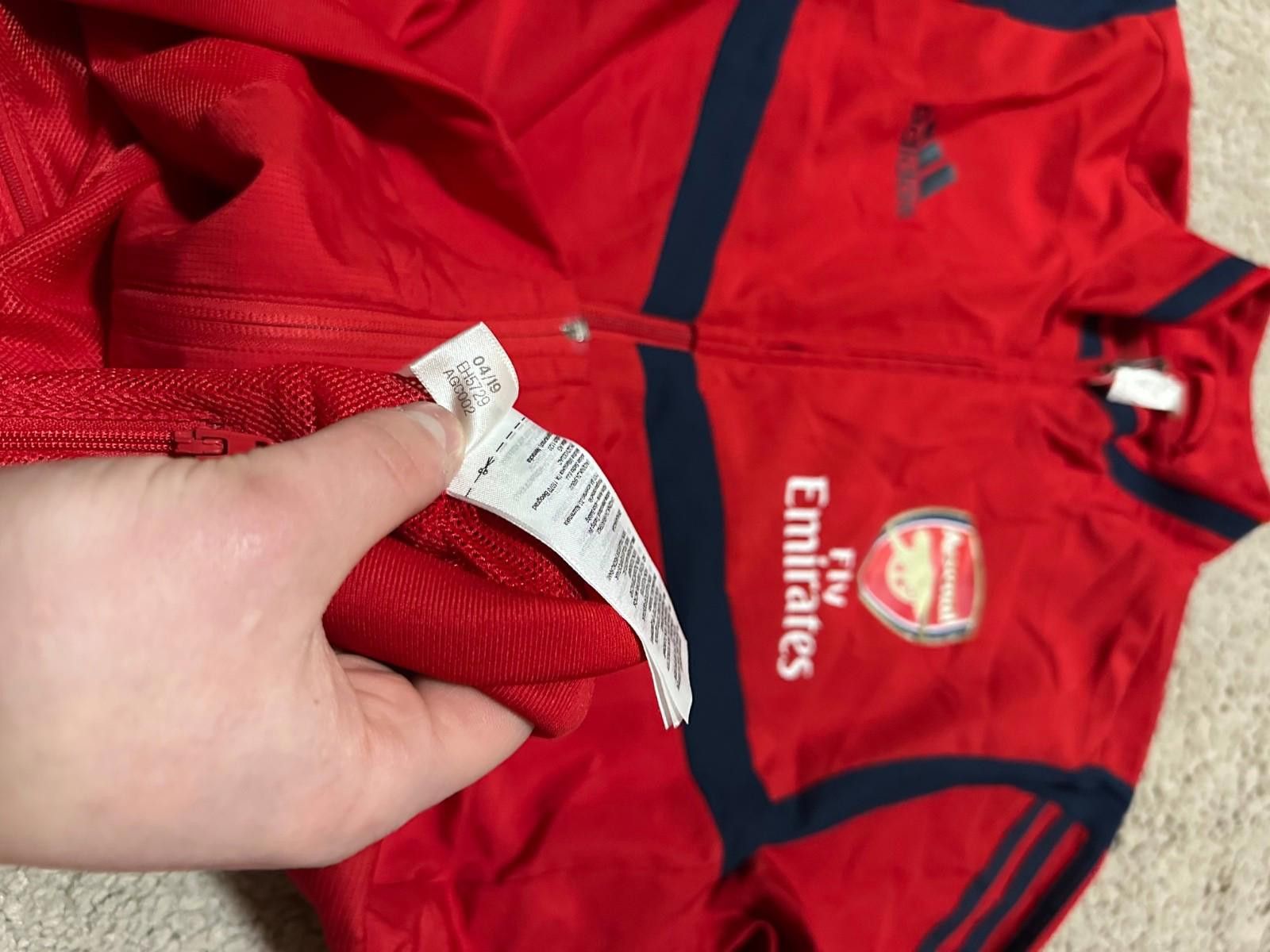 Adidas ARSENAL LONDON 2019 TRAINING FOOTBALL JACKET SOCCER Sz M Size US M / EU 48-50 / 2 - 8 Thumbnail