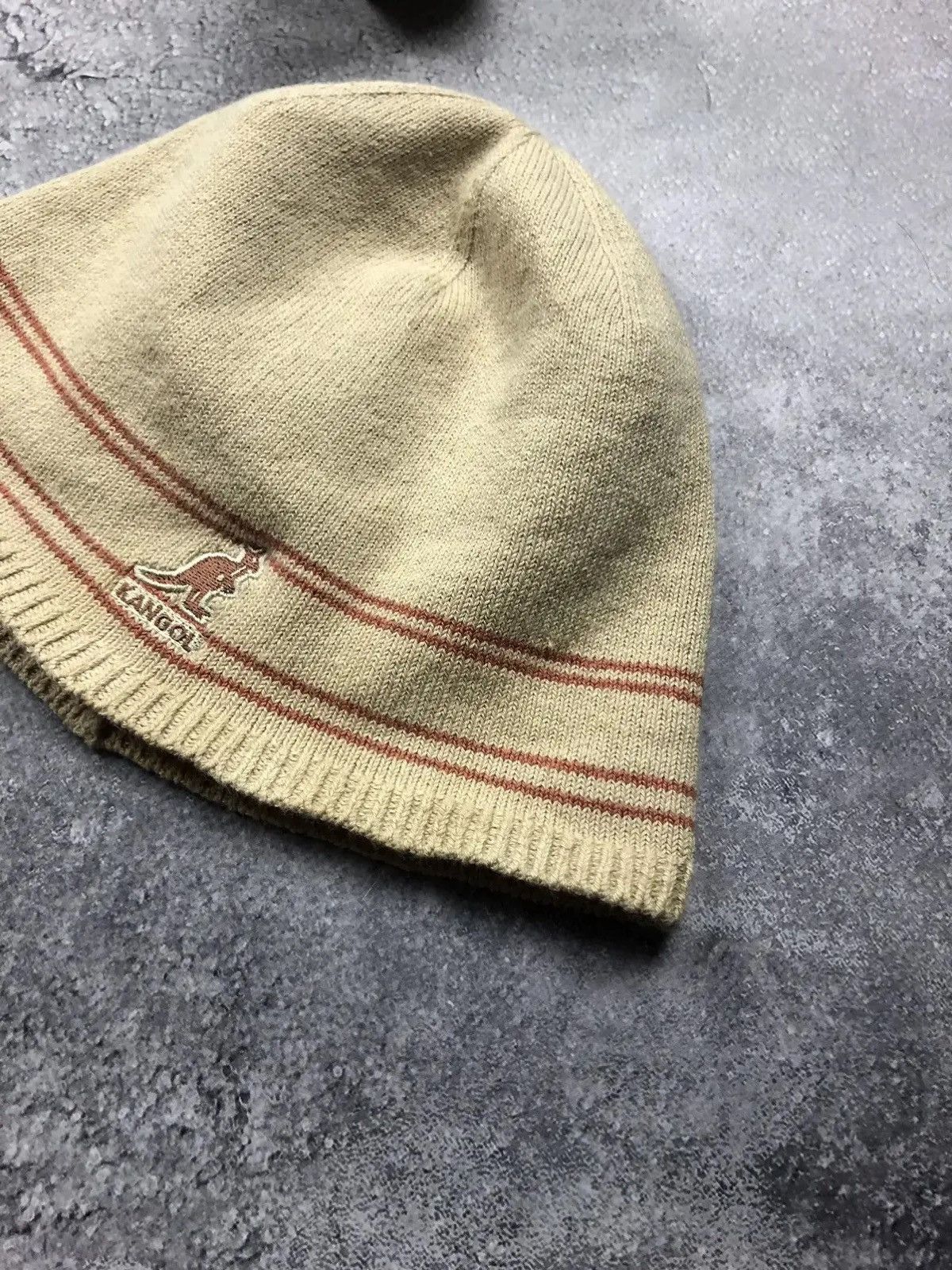Kangol KANGOL Vintage Mini Logo Hat Streetwear Casual Mens Beige Size ONE SIZE - 3 Thumbnail
