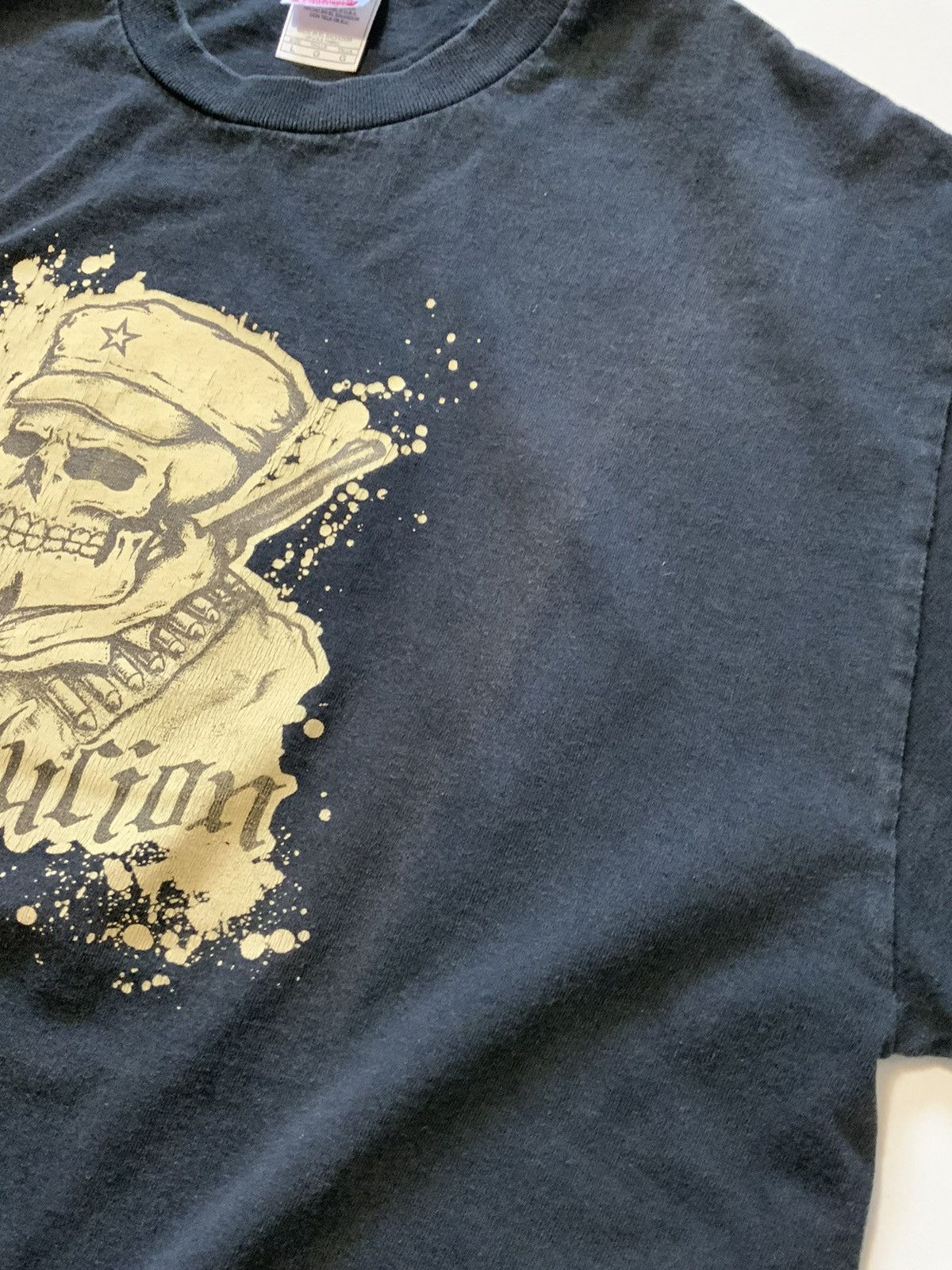 Band Tees Revolucion Revolution Skull Military Anarchy Band T-Shirt Size US L / EU 52-54 / 3 - 7 Thumbnail