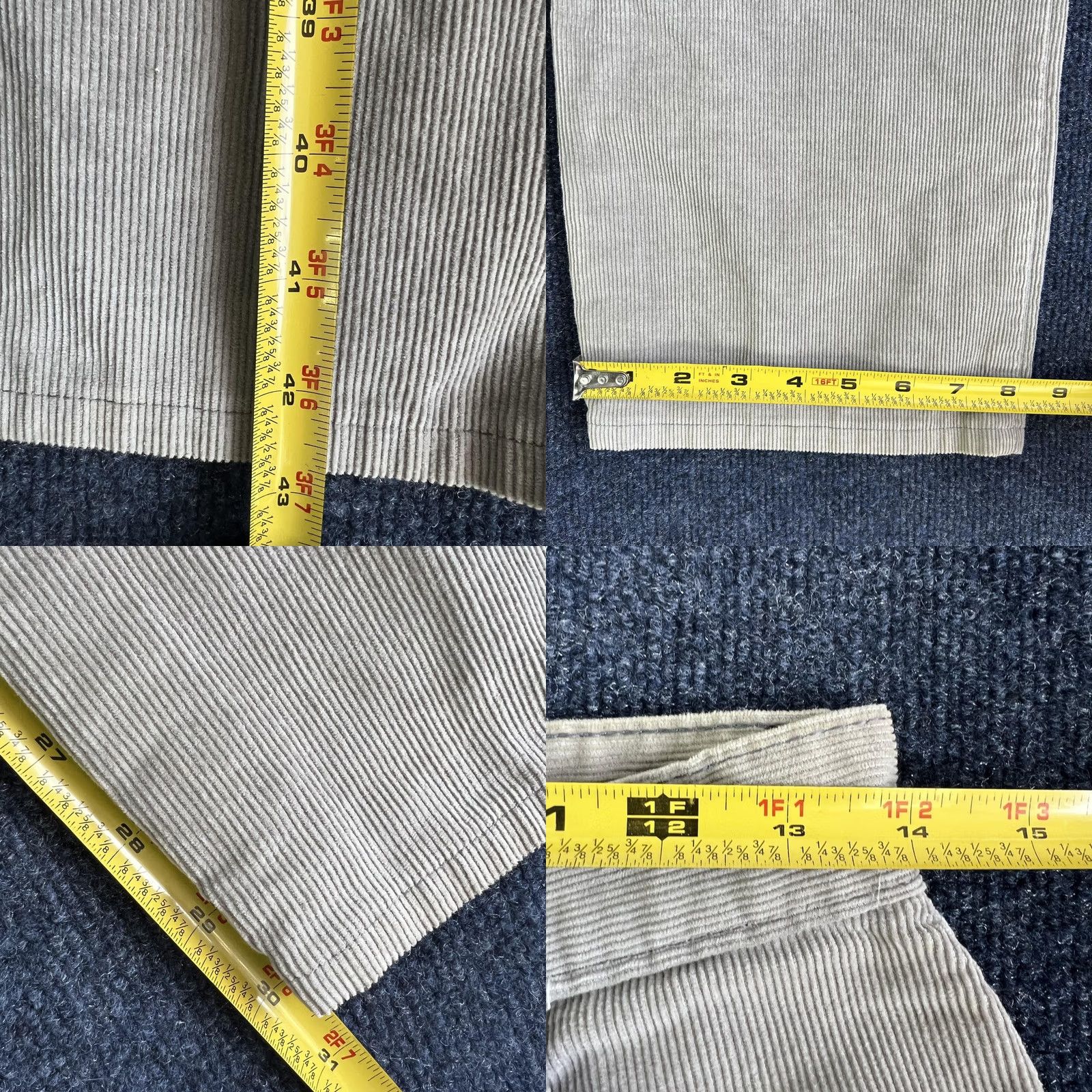 Vintage VINTAGE H.I.S Pants Women's 29x30 Beige Corduroy Straight Leg Casual Chino Size 29" - 8 Thumbnail
