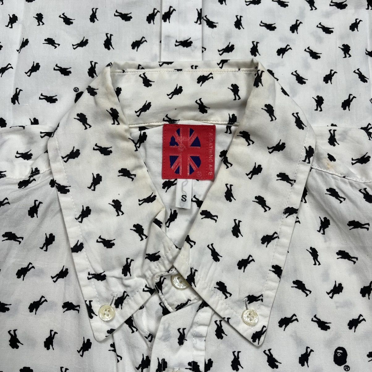 Bape Bape Monogram Button Up Shirt Pocket Logo Size US S / EU 44-46 / 1 - 7 Thumbnail