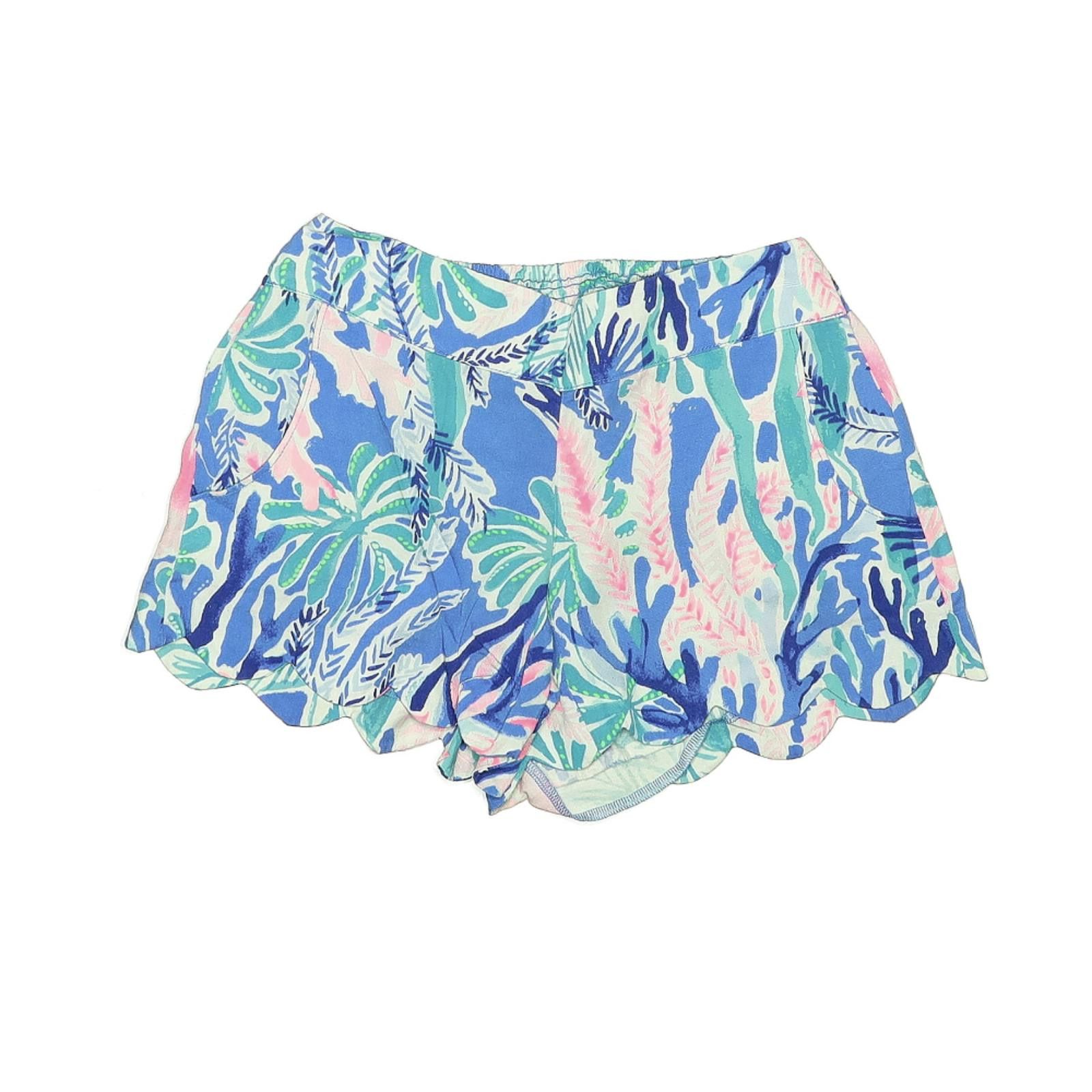 Other Lilly Pulitzer Tropical Print Blue Shorts Size XXS Size 25" / US 0 / IT 36 - 1 Thumbnail