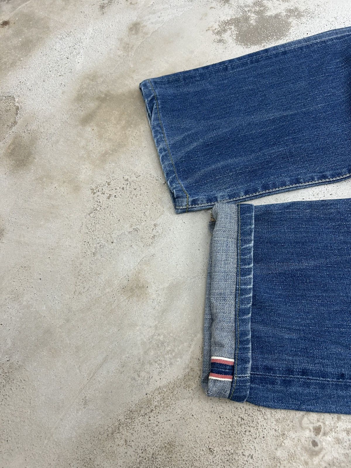 Edwin Edwin 505z Selvedge Buckle Back Baggy Denim Orange Tab Size US 35 - 5 Thumbnail