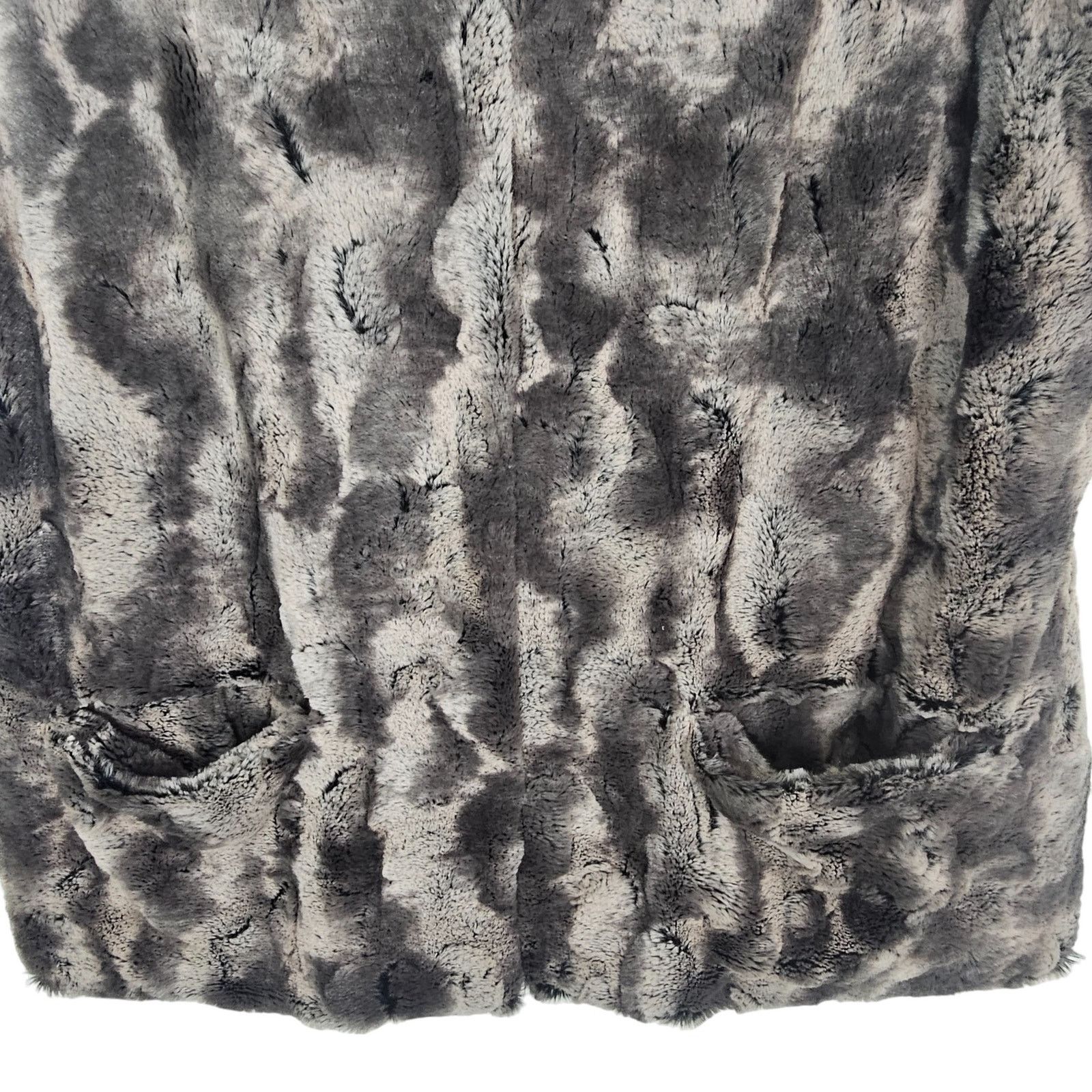 Adrianna Papell Adrienne Landau Womens Faux Fur Animal Print Vest Size 1X Size XL / US 12-14 / IT 48-50 - 3 Thumbnail