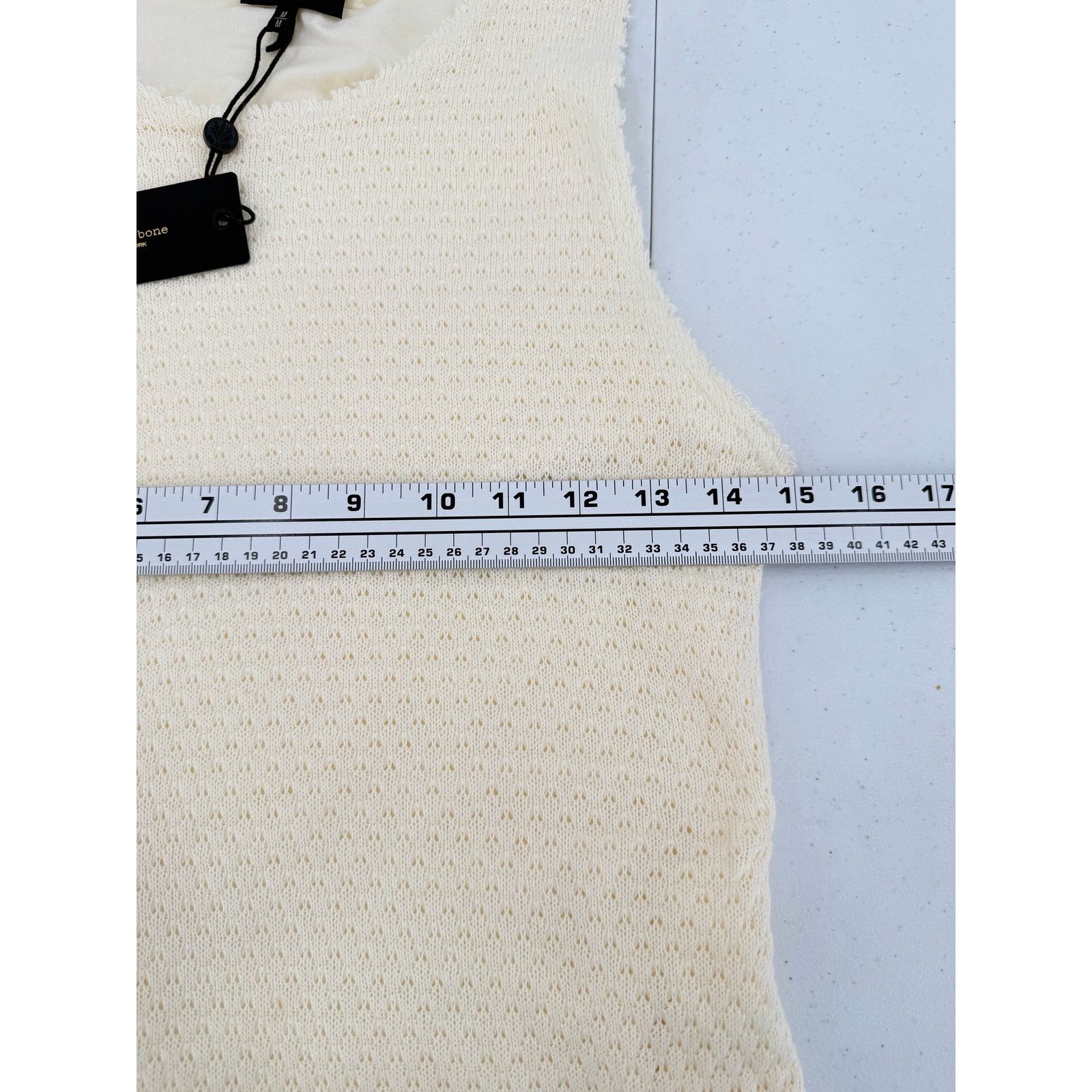 Rag & Bone NWT Rag & Bone Carine Crochet Cream/Ivory Tank Maxi Dress Size M / US 6-8 / IT 42-44 - 7 Thumbnail