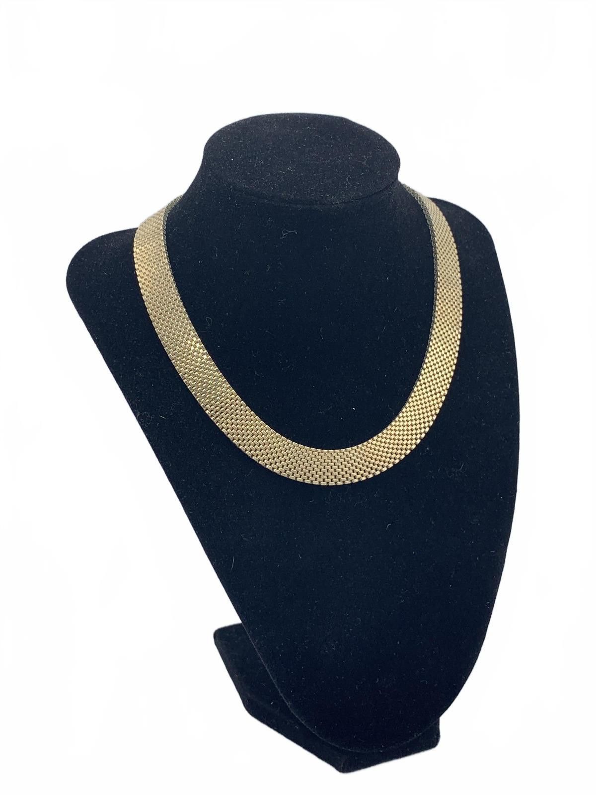 Nanamica 1/20 12K Gold Filled Nanasi mesh collar Necklace Size ONE SIZE - 6 Thumbnail