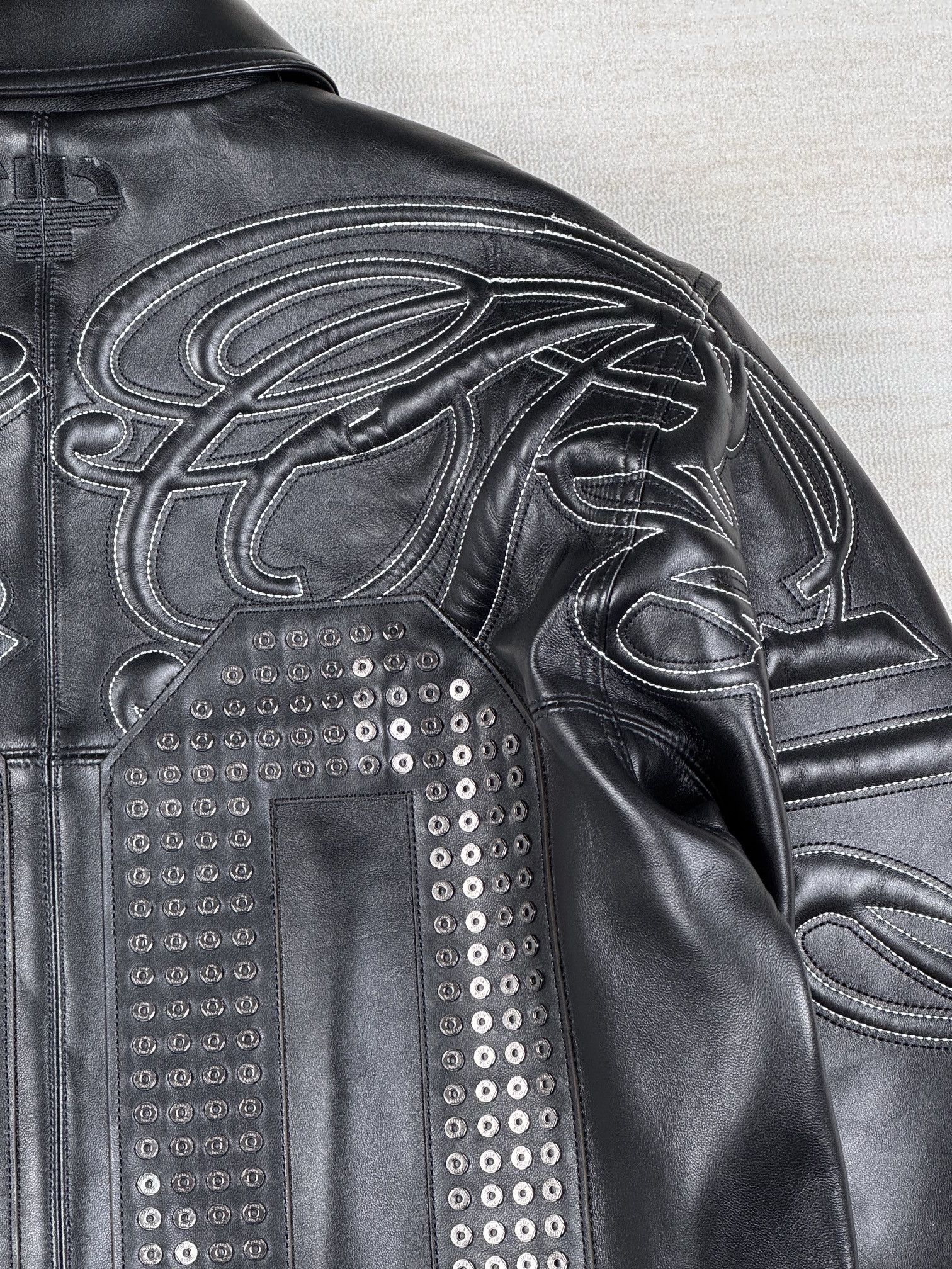 Pelle Pelle Opium x Pelle Pelle Playboi Carti Classic OO Leather Jacket Size US XL / EU 56 / 4 - 3 Thumbnail