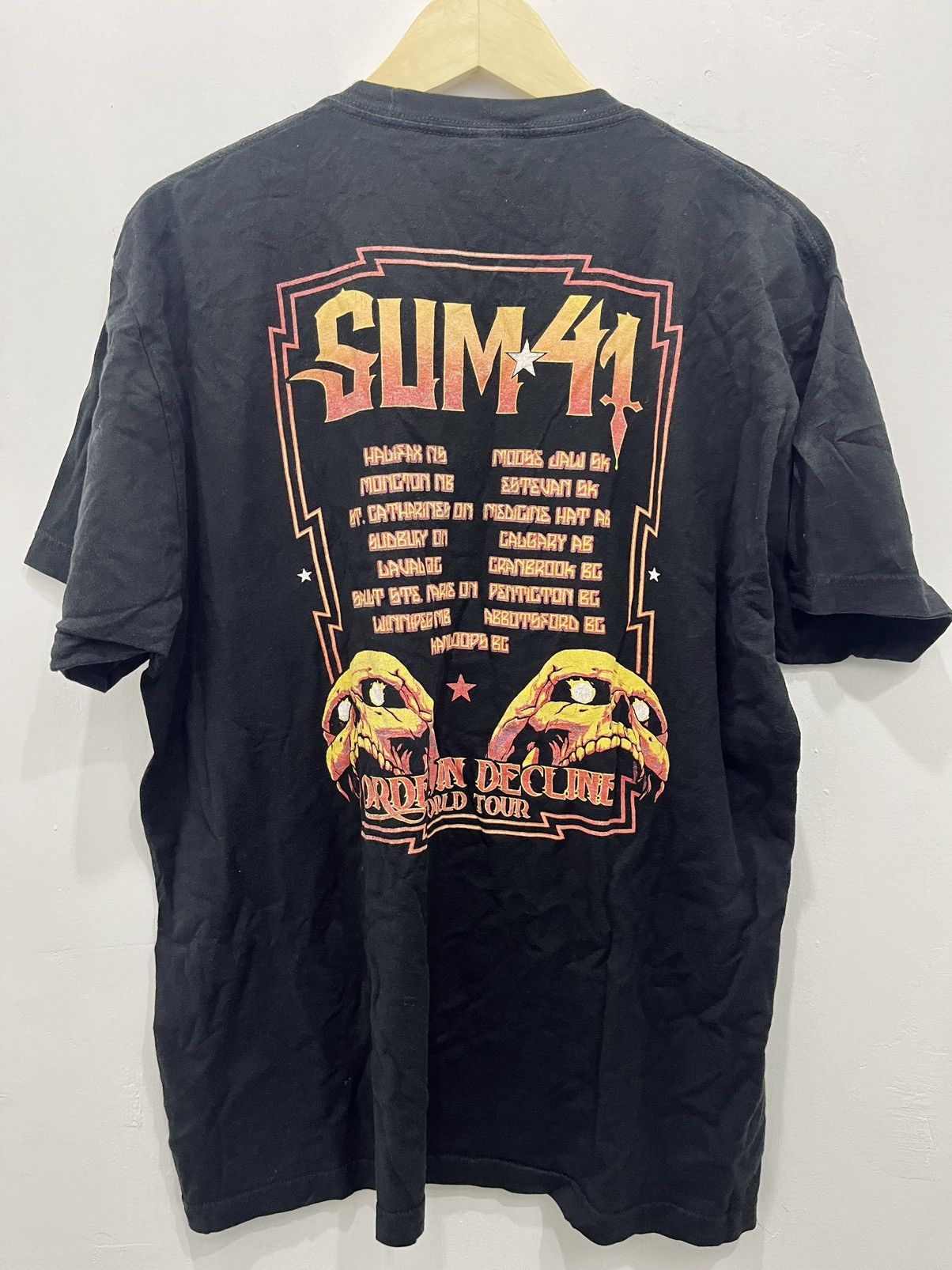Band Tees Sum 41 Order In Decline World Tour Tees Size US XL / EU 56 / 4 - 4 Thumbnail