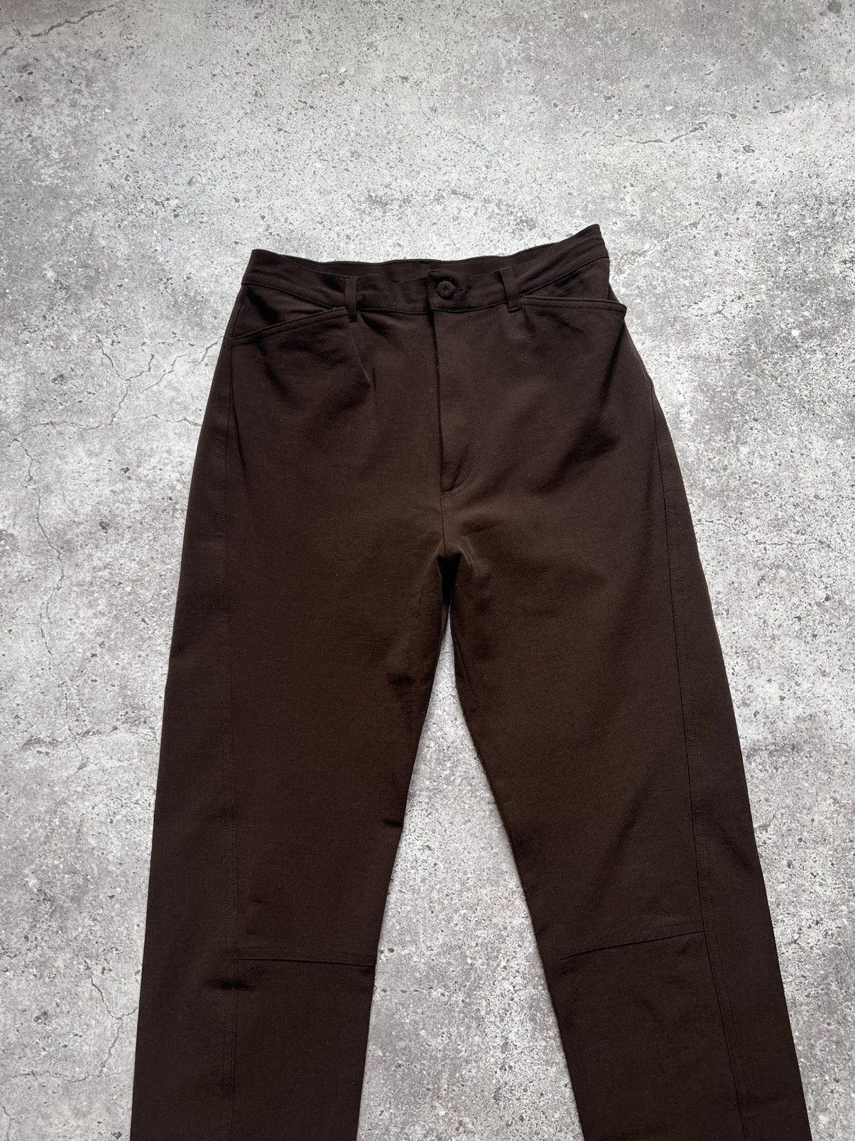 Transit × Transit Uomo Transit Par Such Wool Trousers Pants Brown Size 27" / US 4 / IT 40 - 2 Thumbnail