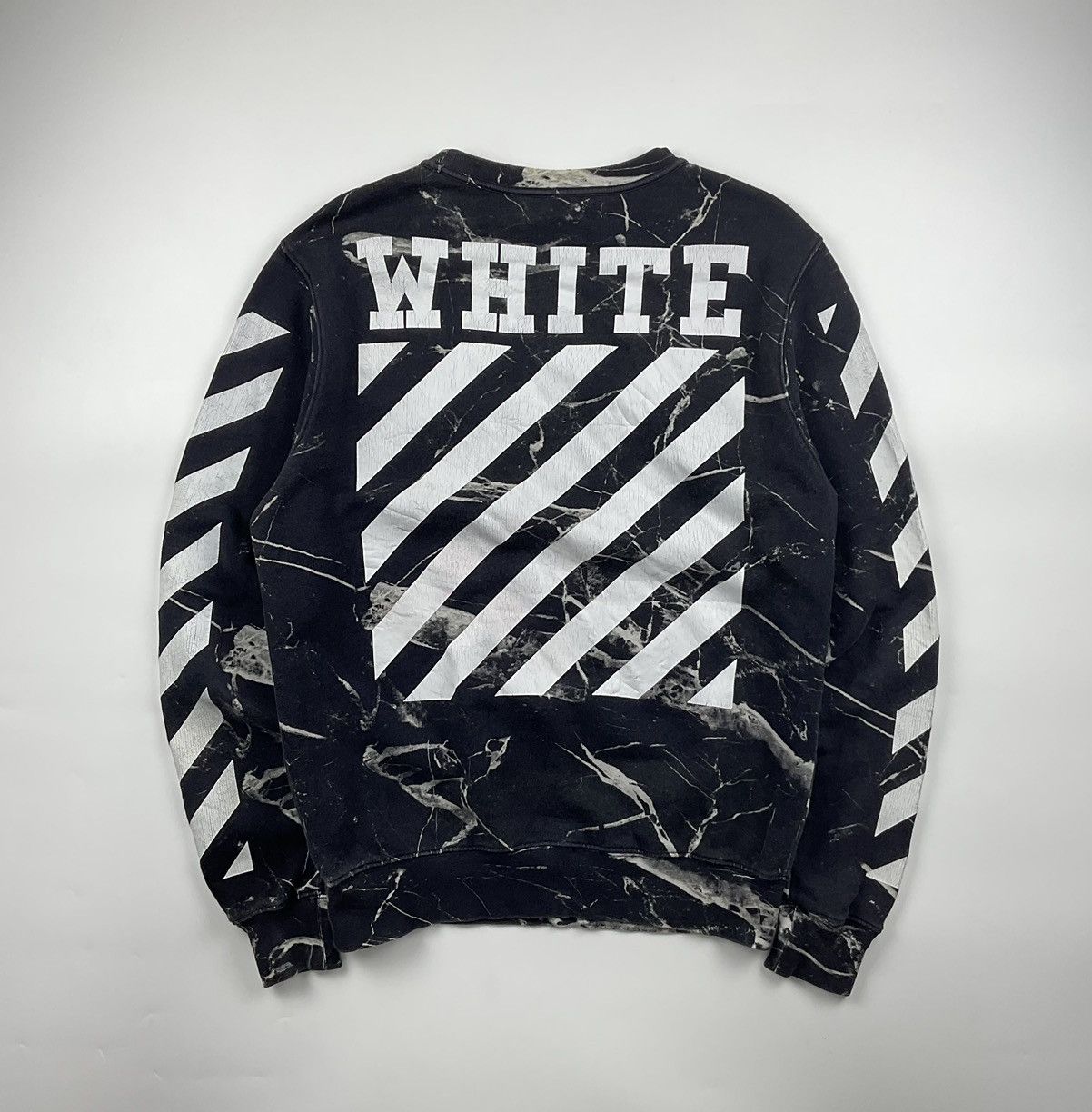 Off White Caravaggio Marble Sweatshirt