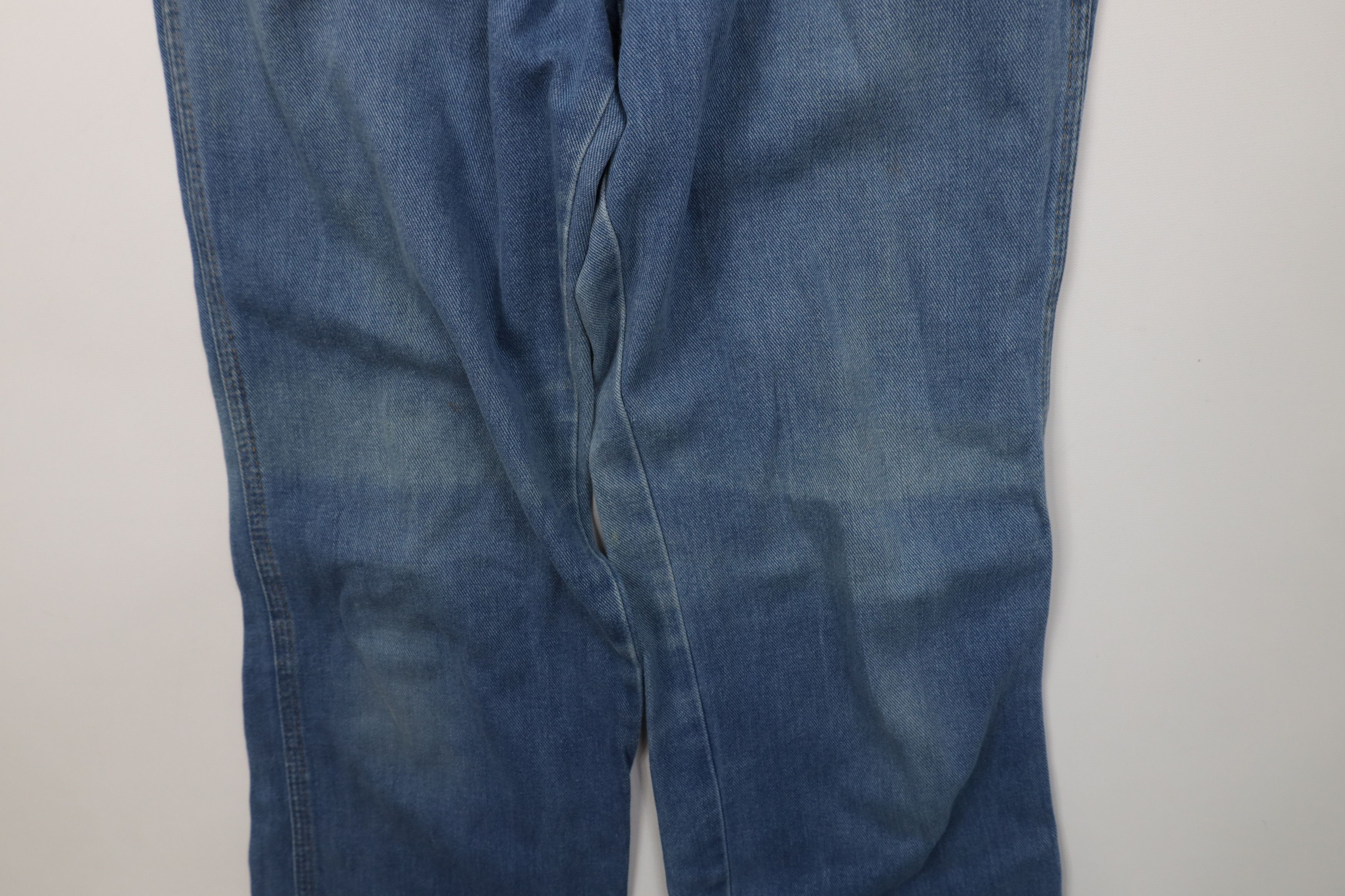 Vintage Vintage 70s Streetwear Flared Denim Jeans Blue Cotton Size 34" / US 12 / IT 48 - 7 Thumbnail