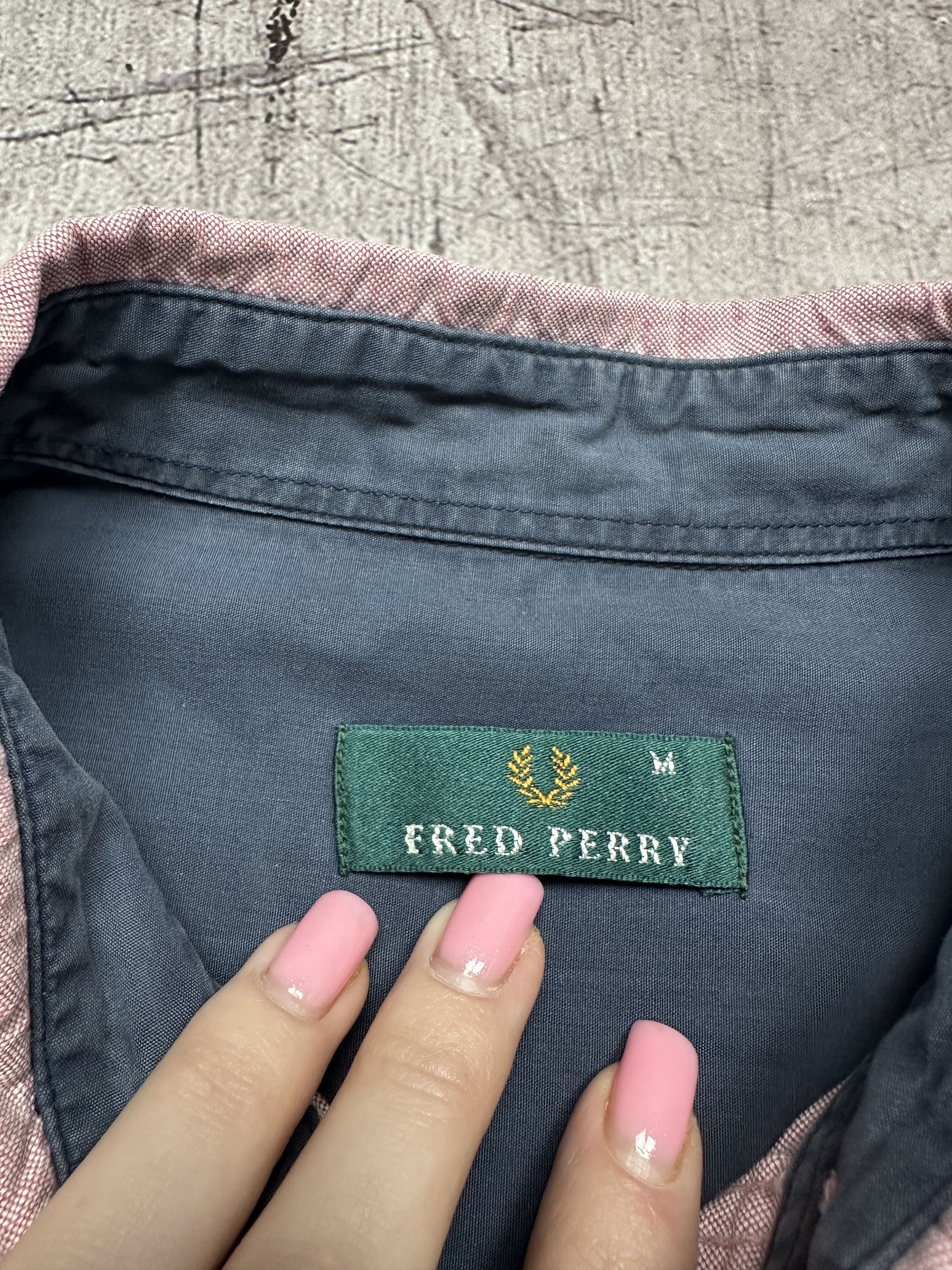 Fred Perry Fred Perry Vintage Mens Long Sleeve Pink Shirt Size US M / EU 48-50 / 2 - 4 Thumbnail