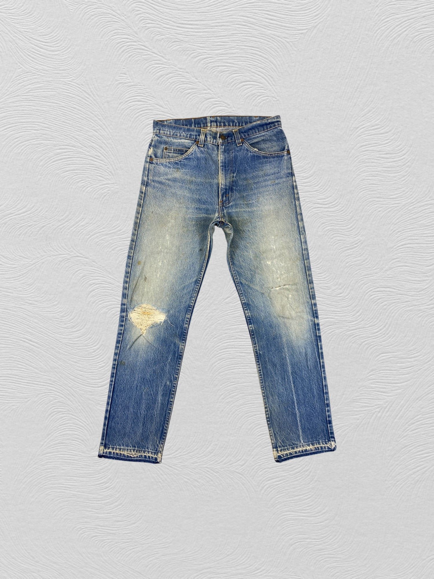Vintage Distressed Vintage 80s Levi's Big E Orange Tab 31x30 JN3502 Size US 31 - 1 Thumbnail