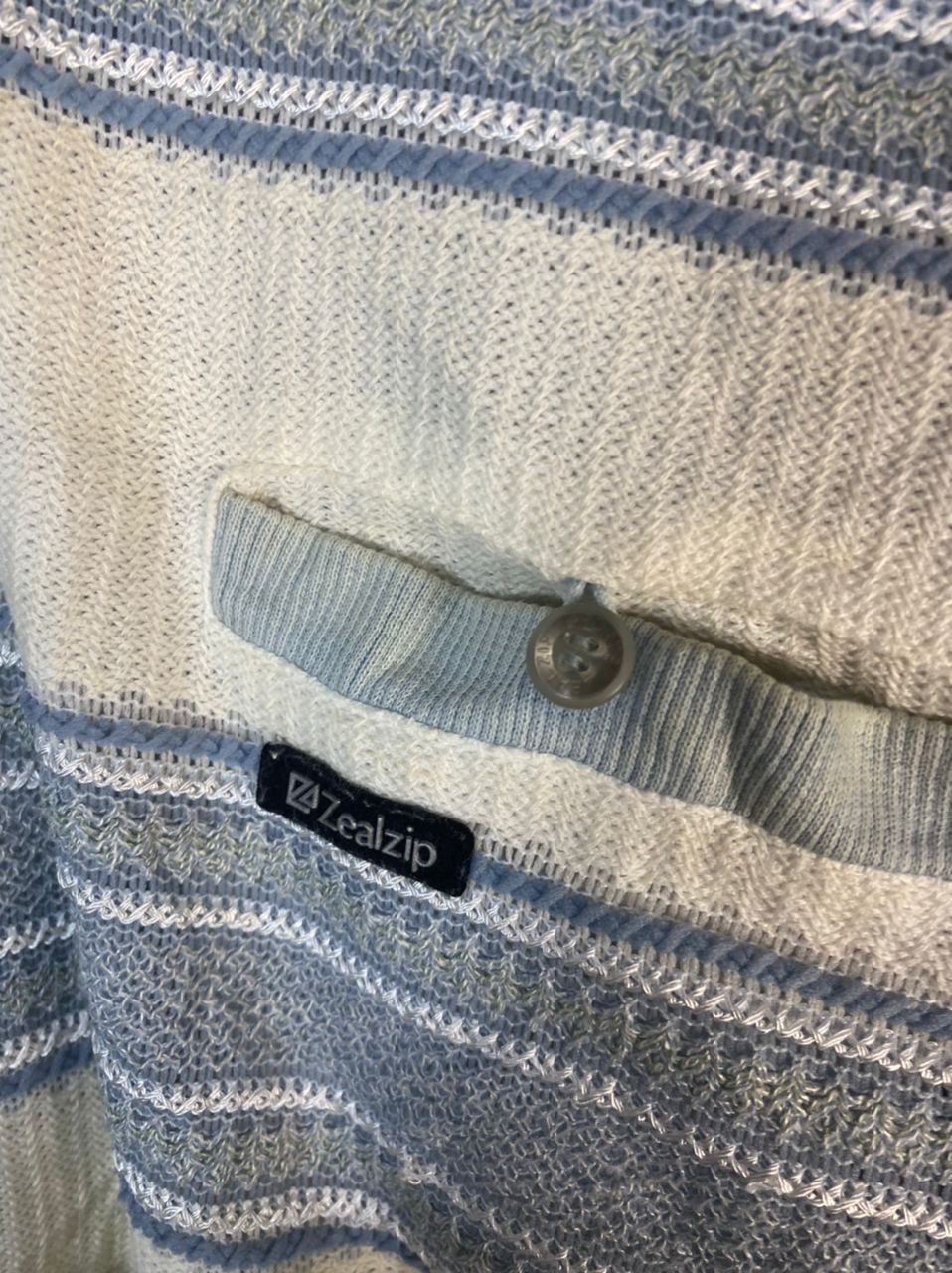 Japanese Brand × Vintage Vintage zealzip stripe polos shirt Size US L / EU 52-54 / 3 - 6 Thumbnail