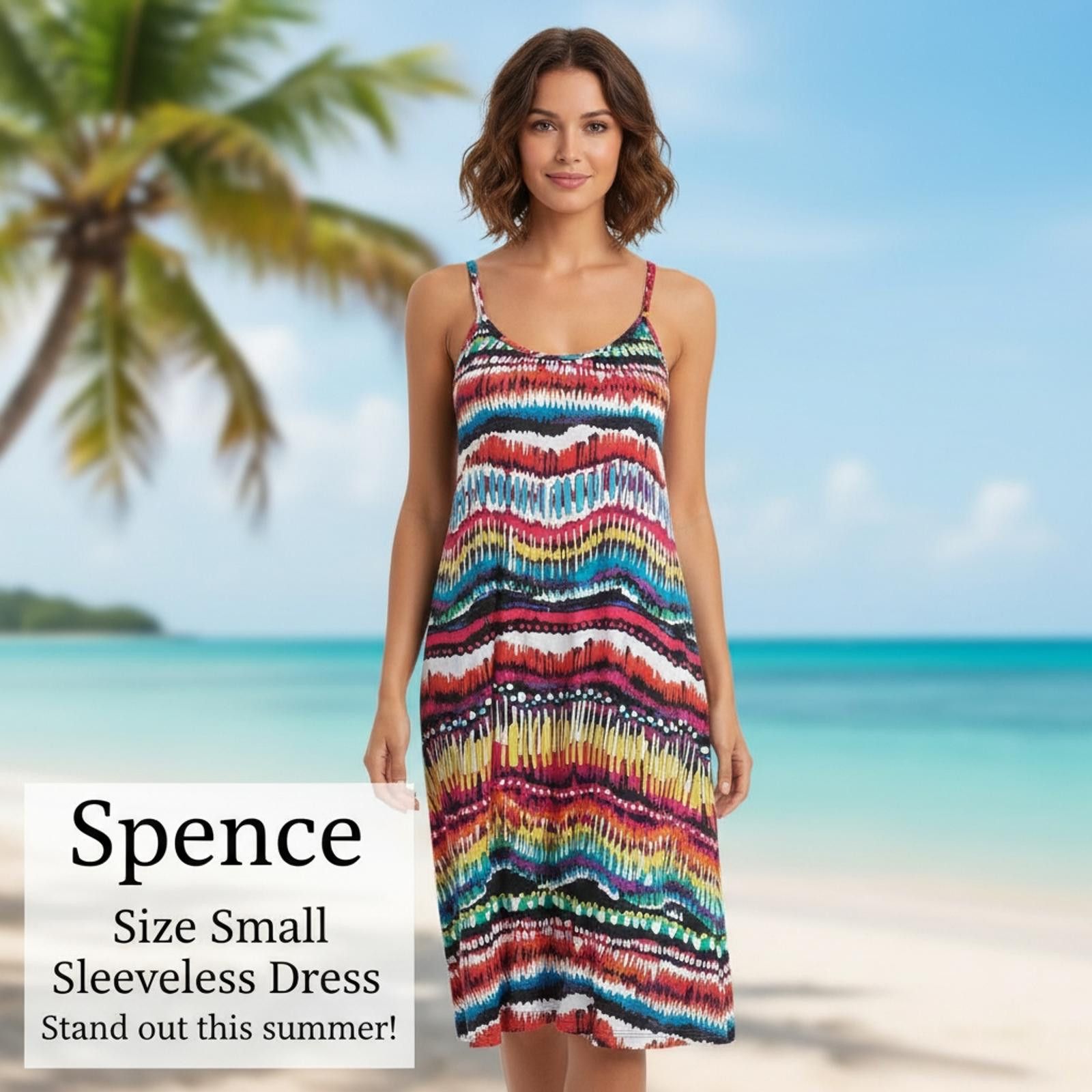 Marks & Spencer Spence Size Small Sleeveless Summer Dress Size S / US 4 / IT 40 - 2 Thumbnail