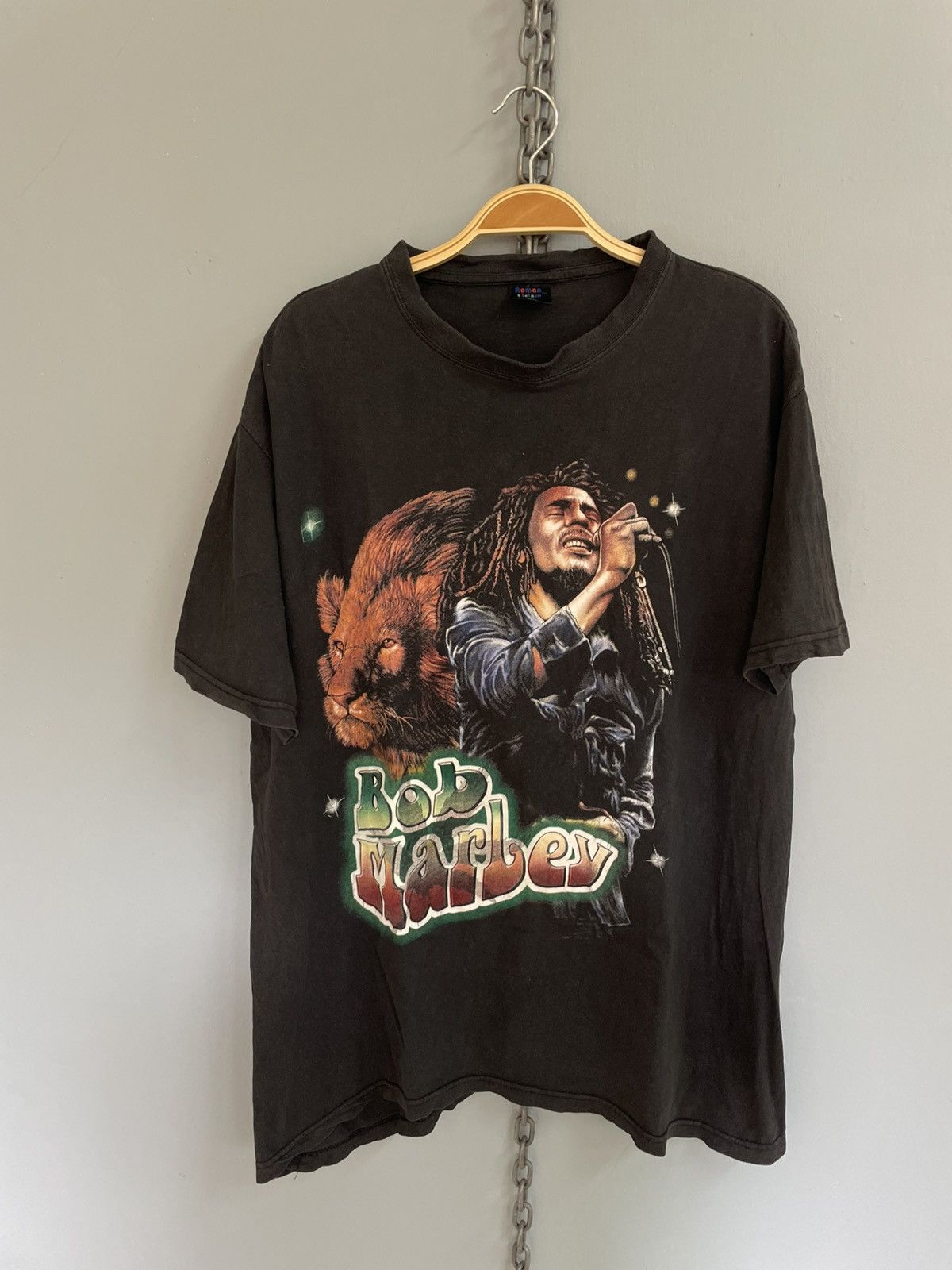 Rap Tees × Vintage Vintage Bob Marley bootleg t shirt Size US XL / EU 56 / 4 - 1 Thumbnail