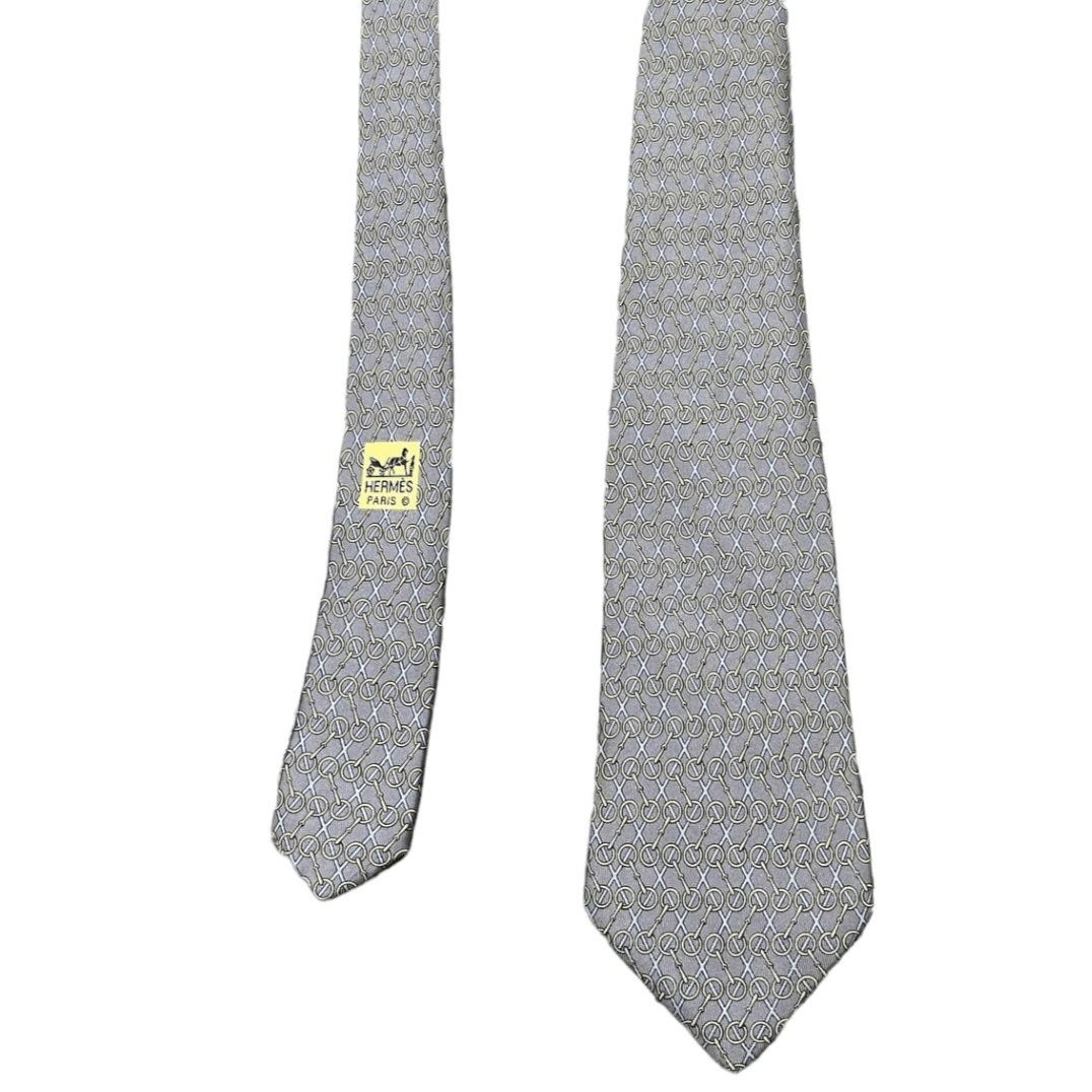 Hermes Vintage Hermes Paris Silk Tie Size ONE SIZE - 3 Thumbnail