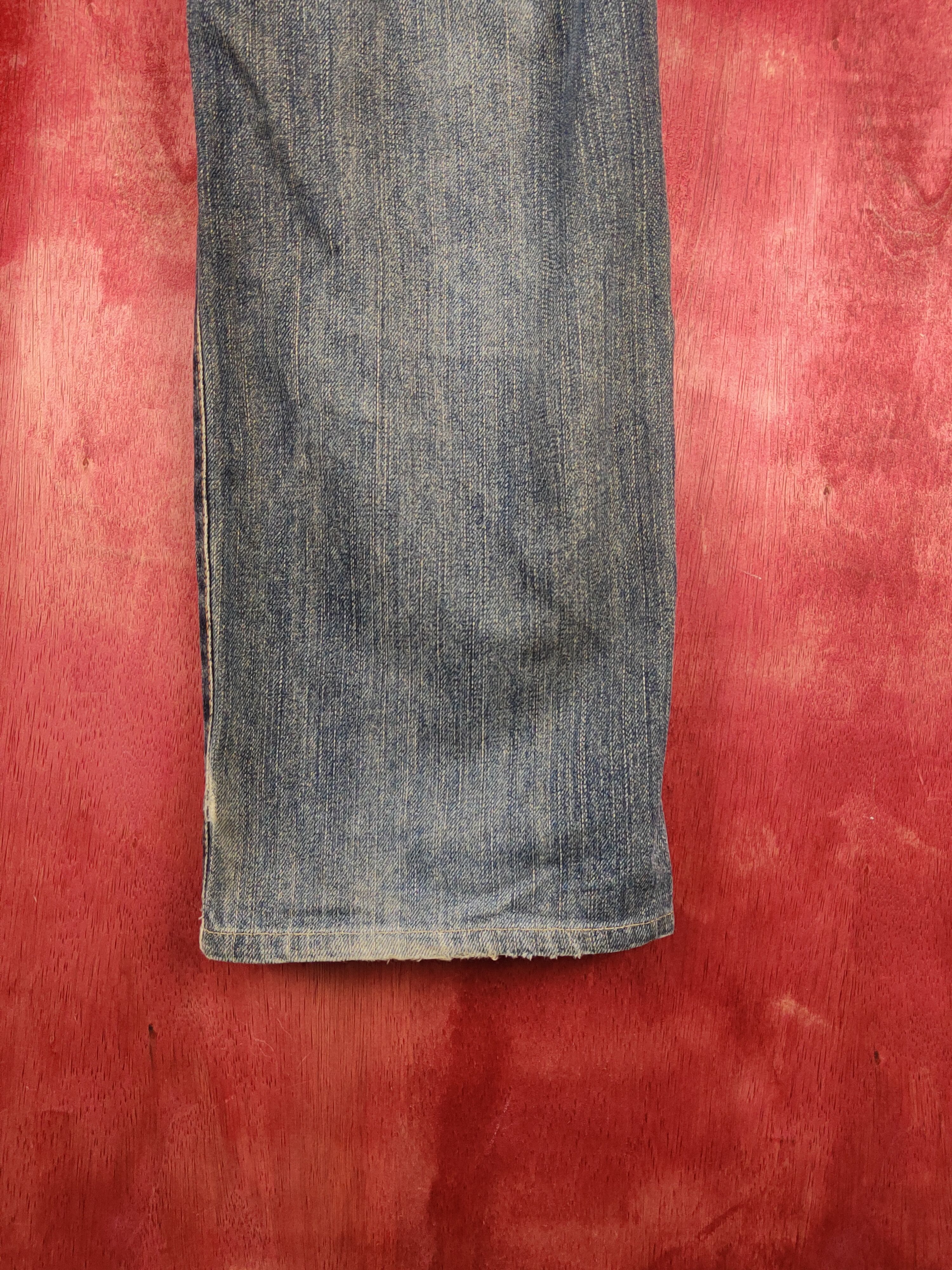 Edwin Edwin Dark Blue Faded Distressed Ripped Jeans #S2310 Size US 34 / EU 50 - 14 Thumbnail