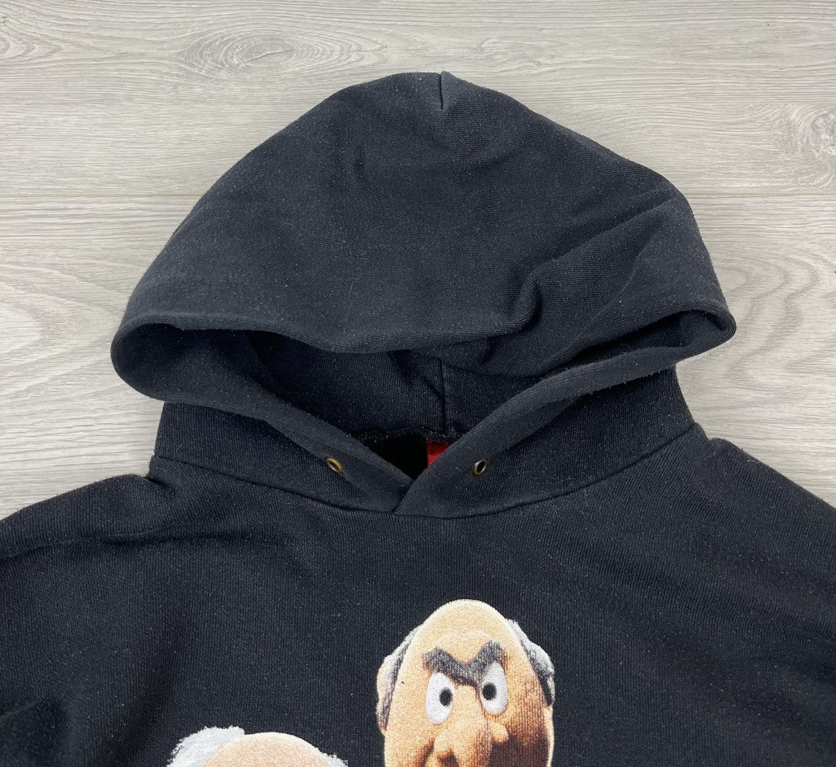 Vintage “Old School” Vintage Humor Streetwear Black Baggy Hoodie Size US XL / EU 56 / 4 - 6 Thumbnail