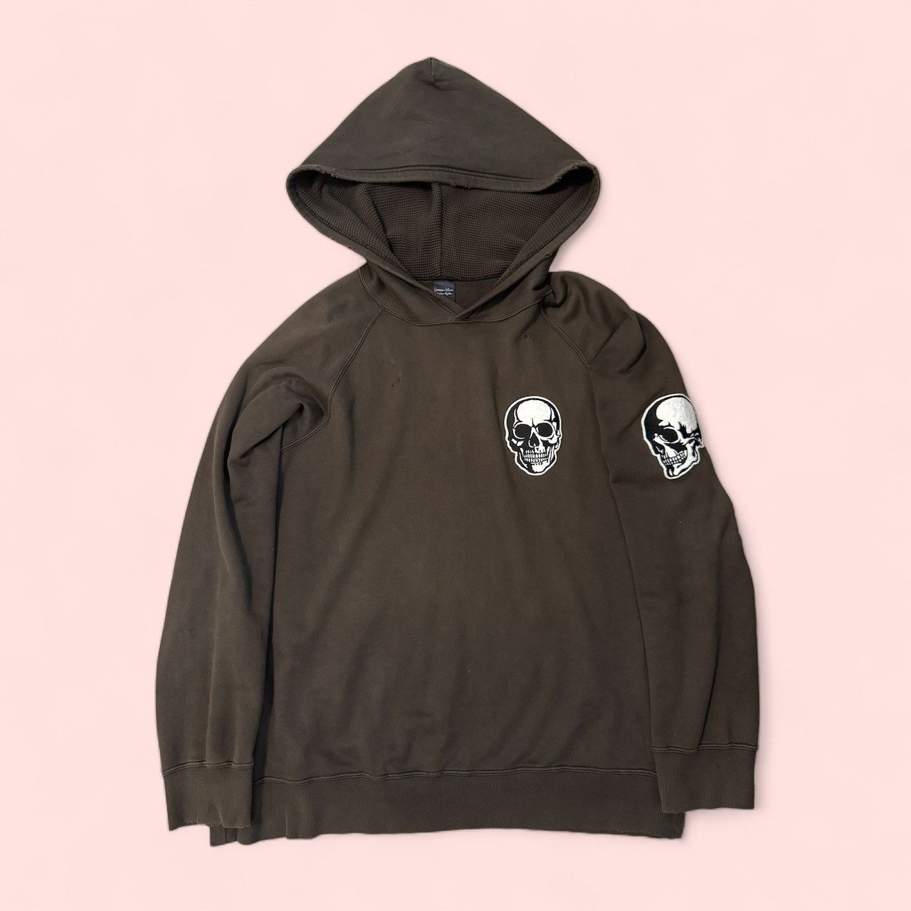 Pre-owned Number N Ine Traded Ss04 Number Nine Double Skull Hoodie In Brown