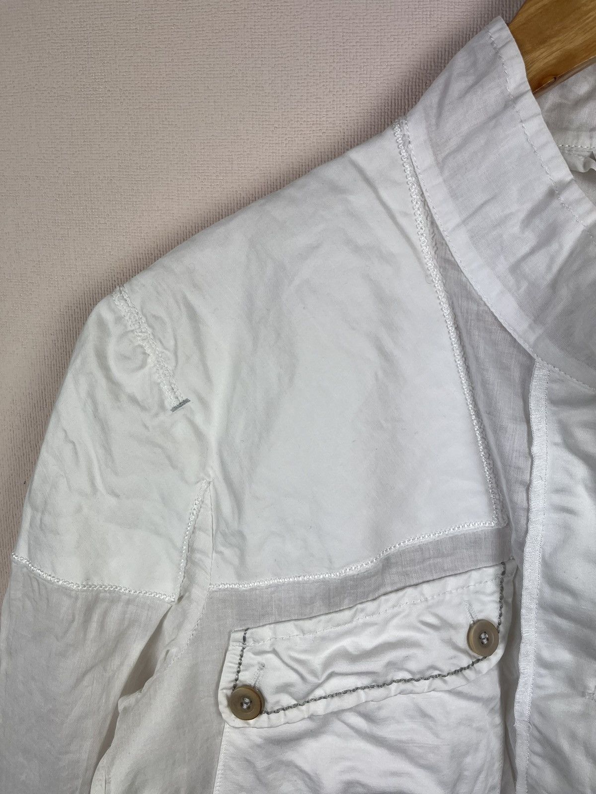 Marithe + Francois Girbaud Marithe Francois Girbaud Vintage Lightweight Linen Jacket Size XL / US 12-14 / IT 48-50 - 4 Thumbnail