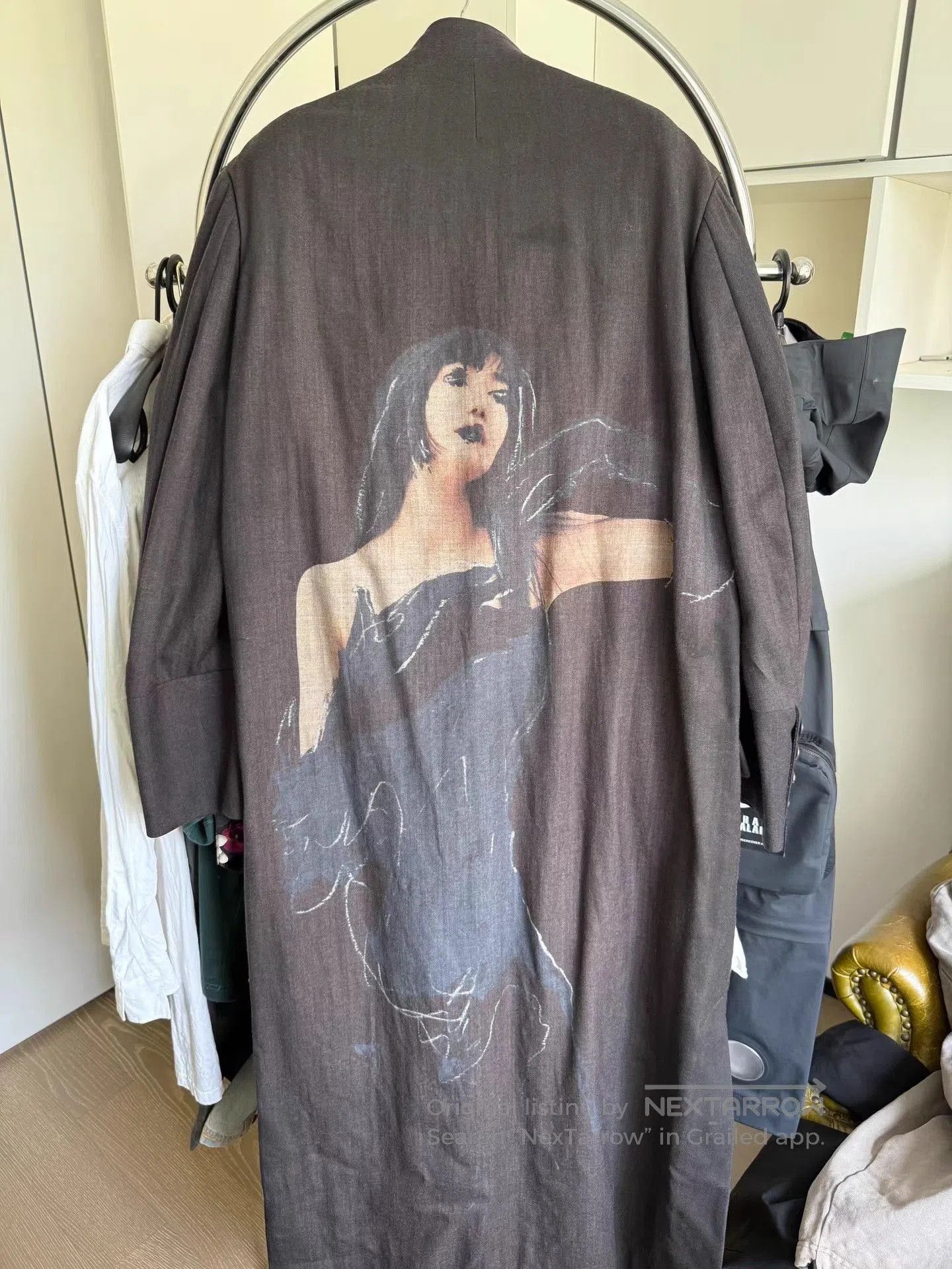 Yohji Yamamoto Gray Long Button. Size US L / EU 52-54 / 3 - 2 Thumbnail
