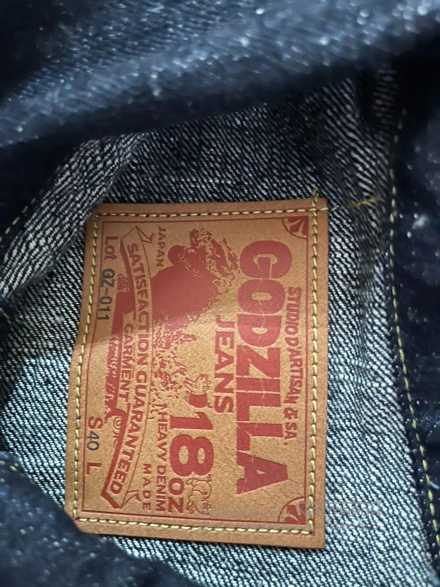 Studio D'Artisan Studio D'Artisan Godzilla 18oz Denim Jacket. Size US XXS / EU 40 - 3 Thumbnail