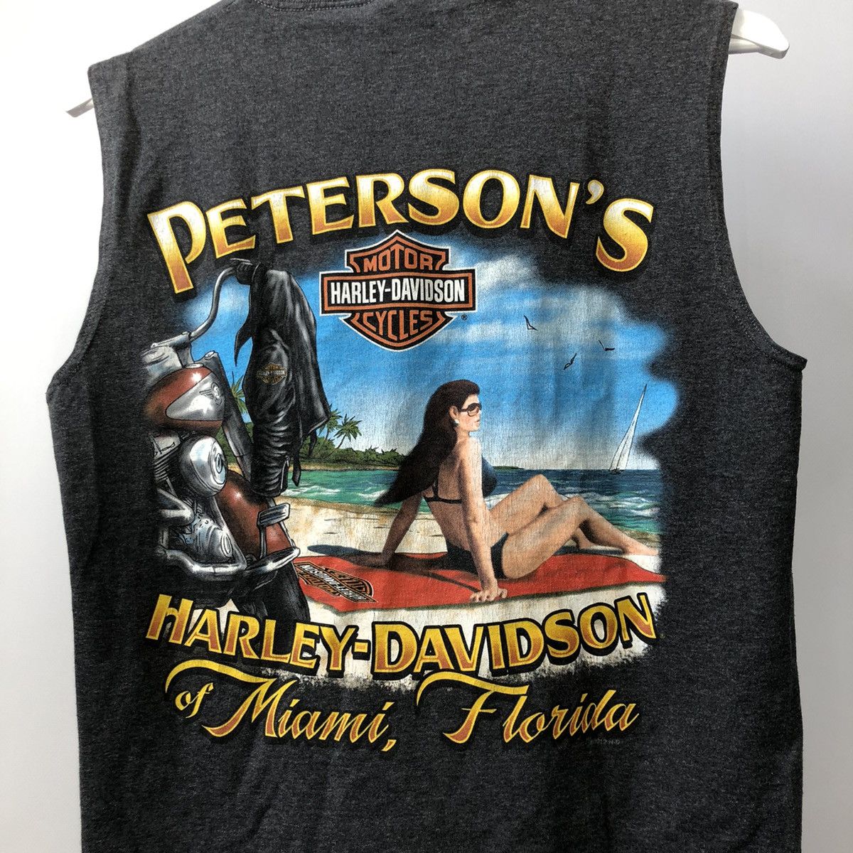 Harley Davidson × Vintage Vintage Bike girl hot motorcycle tee sexy nude women Size US M / EU 48-50 / 2 - 2 Thumbnail