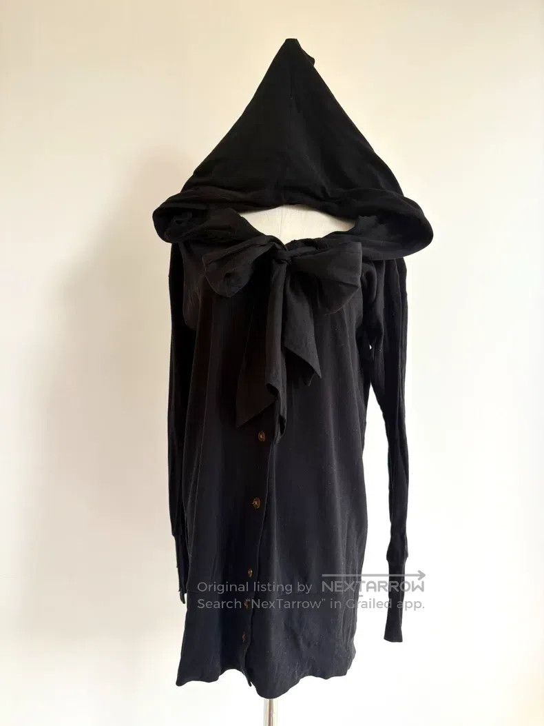Vivienne Westwood vivienne westwood Vintage Black Witch Hat Bow Knit Open Ca Size L / US 10 / IT 46 - 2 Thumbnail