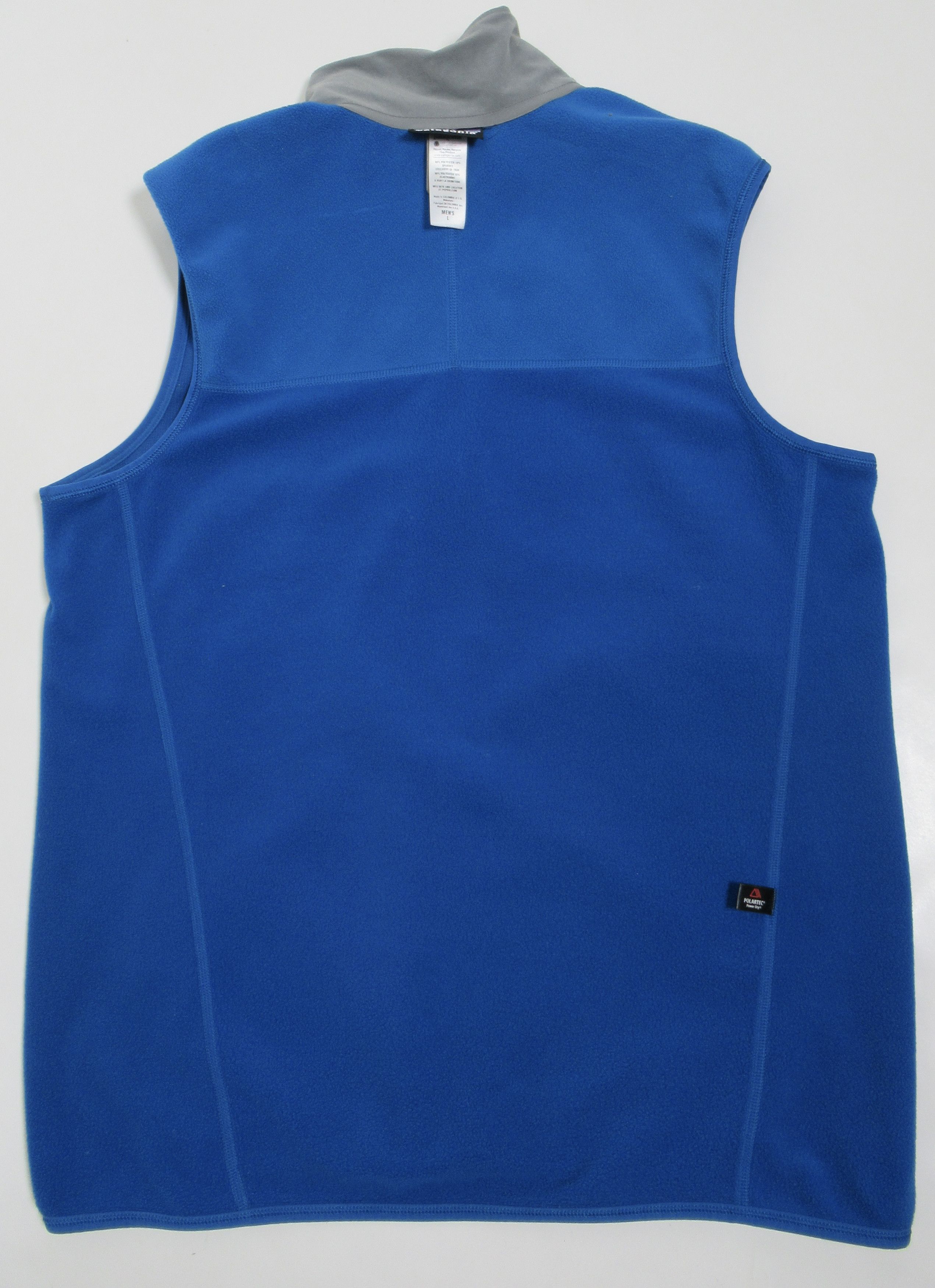 Patagonia Piton Hybrid Vest Mens Large Blue Polartec Fleece
