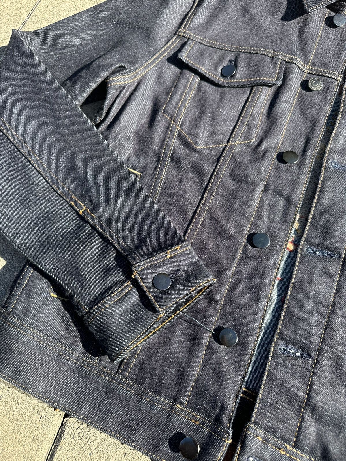 Guess Raw Selvedge Denim Jacket Guess Men’s Rex Embroidered Size US M / EU 48-50 / 2 - 6 Thumbnail