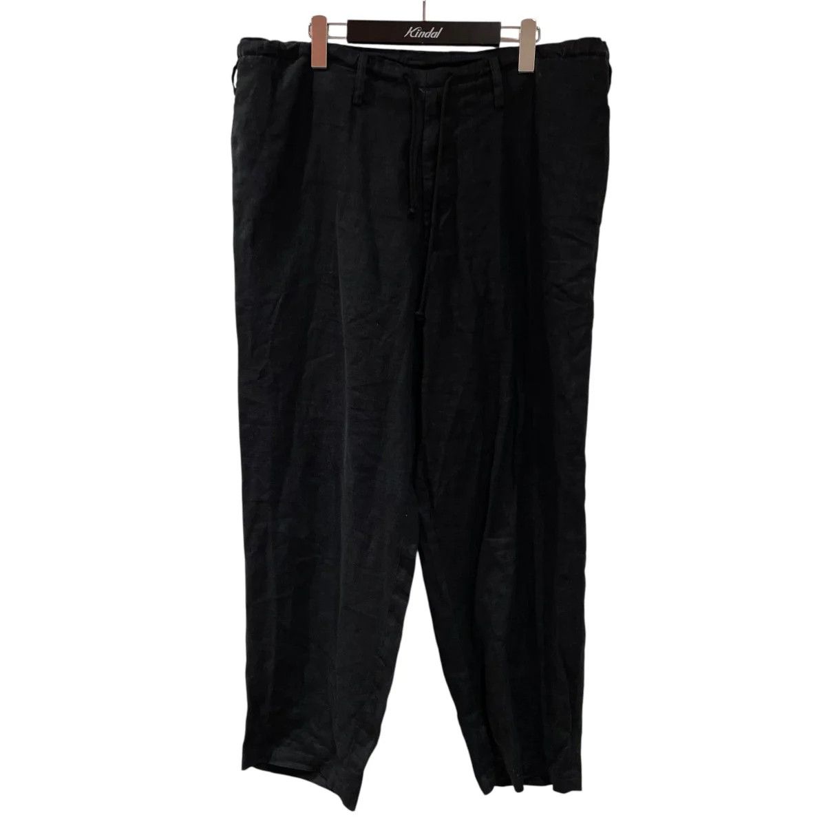Yohji Yamamoto pour hommecotton/black Linen pants